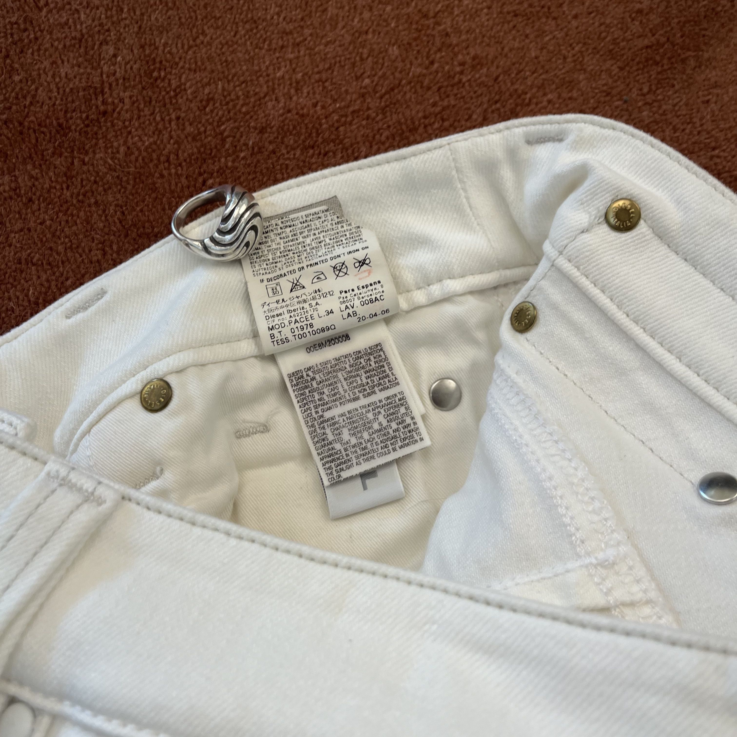 Diesel Diesel White Denim Flares Sample Size US 28 / EU 44 - 12 Thumbnail