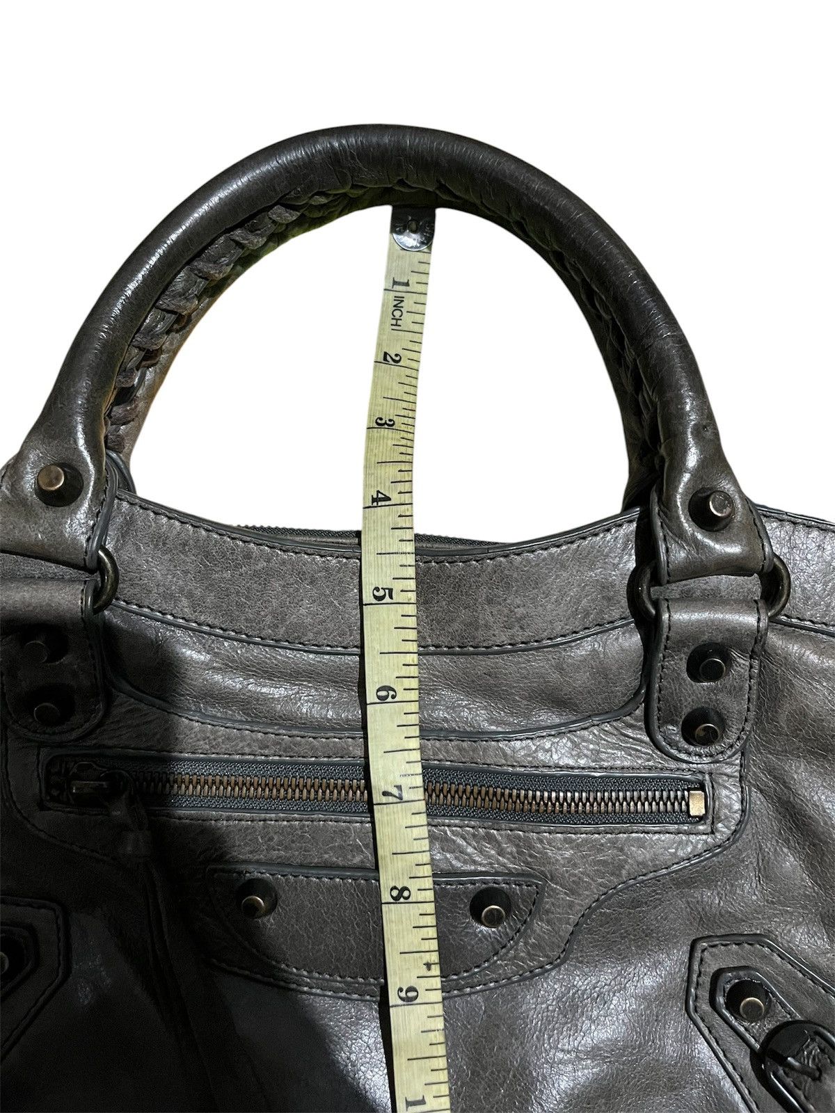 Vintage Gray city leather bag Size ONE SIZE - 6 Thumbnail