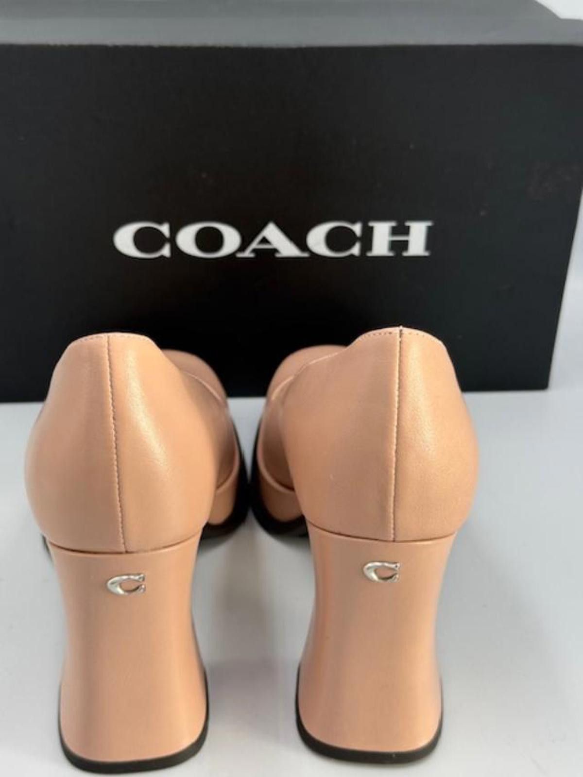 Coach Coach Sculpted Block Heel Pumps - Pale Blush -Women's Size 7 Size US 7 / IT 37 - 5 Thumbnail