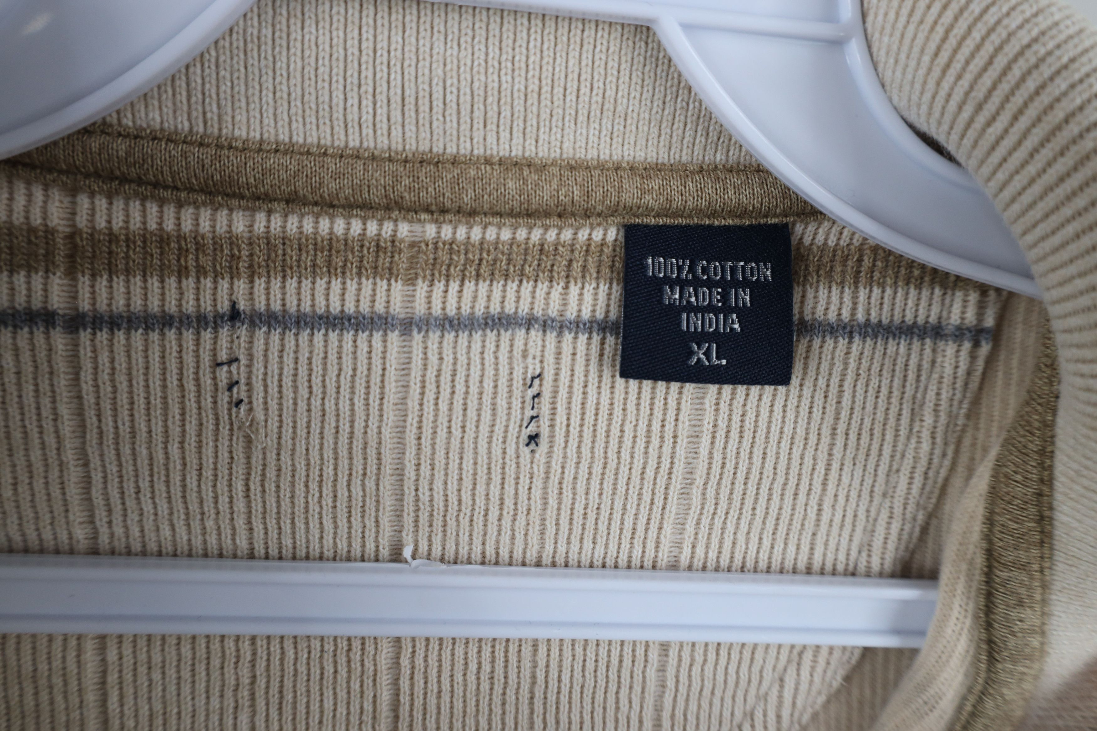 Vintage Vintage 90s Streetwear Heavy Ribbed Long Sleeve Polo Shirt Size US XL / EU 56 / 4 - 9 Thumbnail
