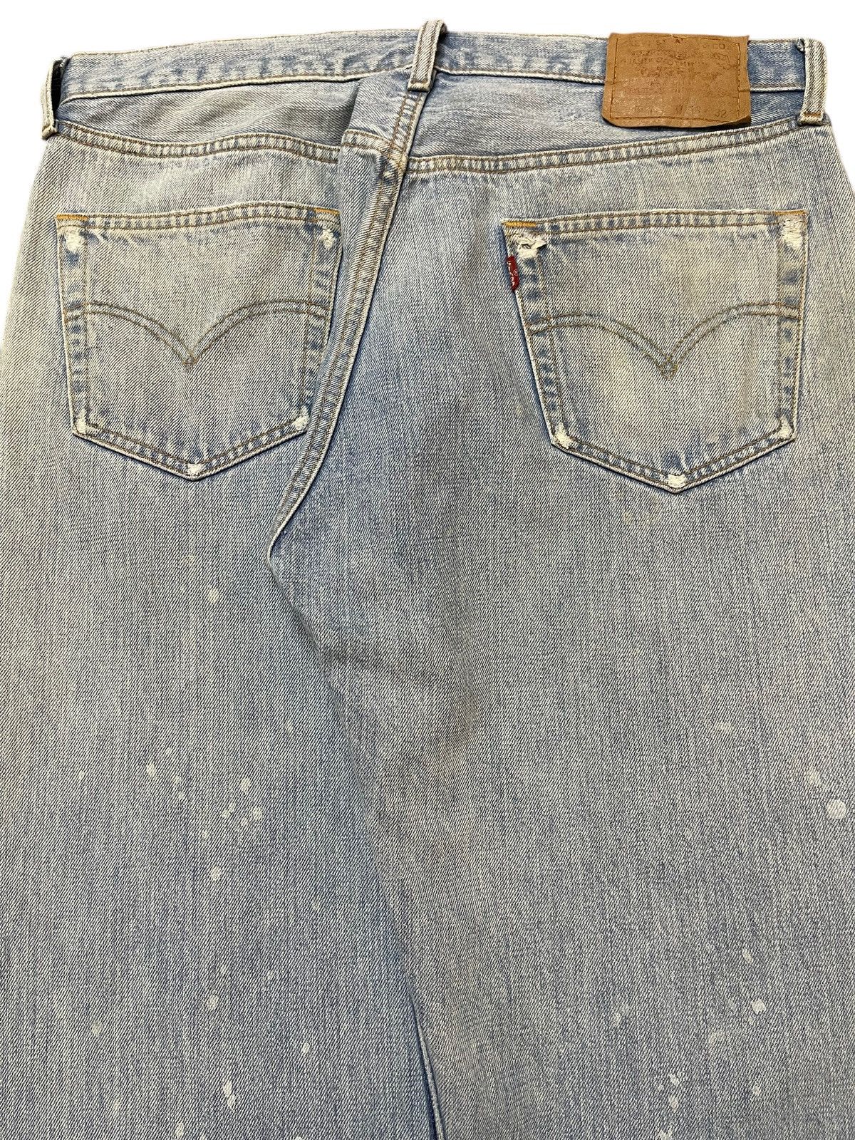 Levi's Vintage 90s Levis 501 Mud Wash Faded Distress Wide Leg Baggy Size US 34 / EU 50 - 6 Thumbnail