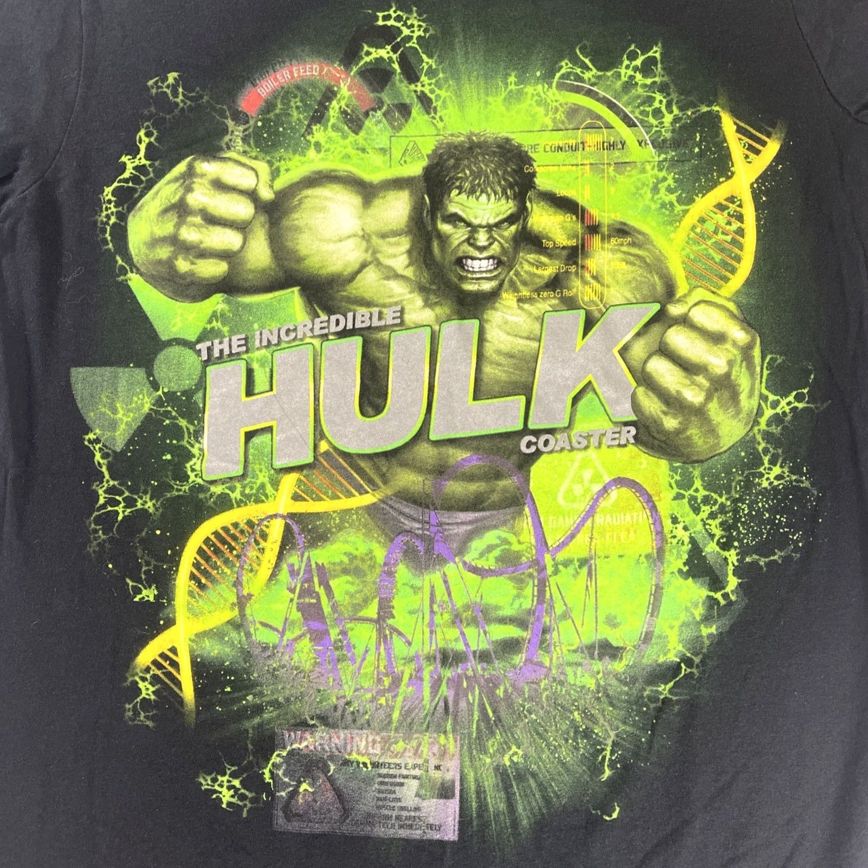 Vintage VINTAGE The Incredible Hulk S T-Shirt Marvel University Graphic Print Shirt Teens S Black Mens Size US S / EU 44-46 / 1 - 7 Thumbnail