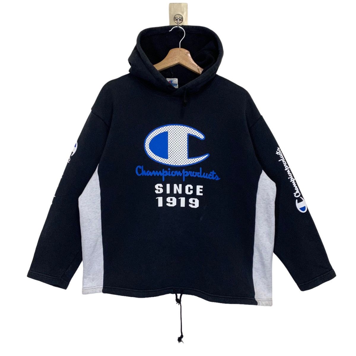 Champion × Japanese Brand × Vintage Vintage Championproduct Big Logo Pullover Hoodie Size US M / EU 48-50 / 2 - 1 Thumbnail