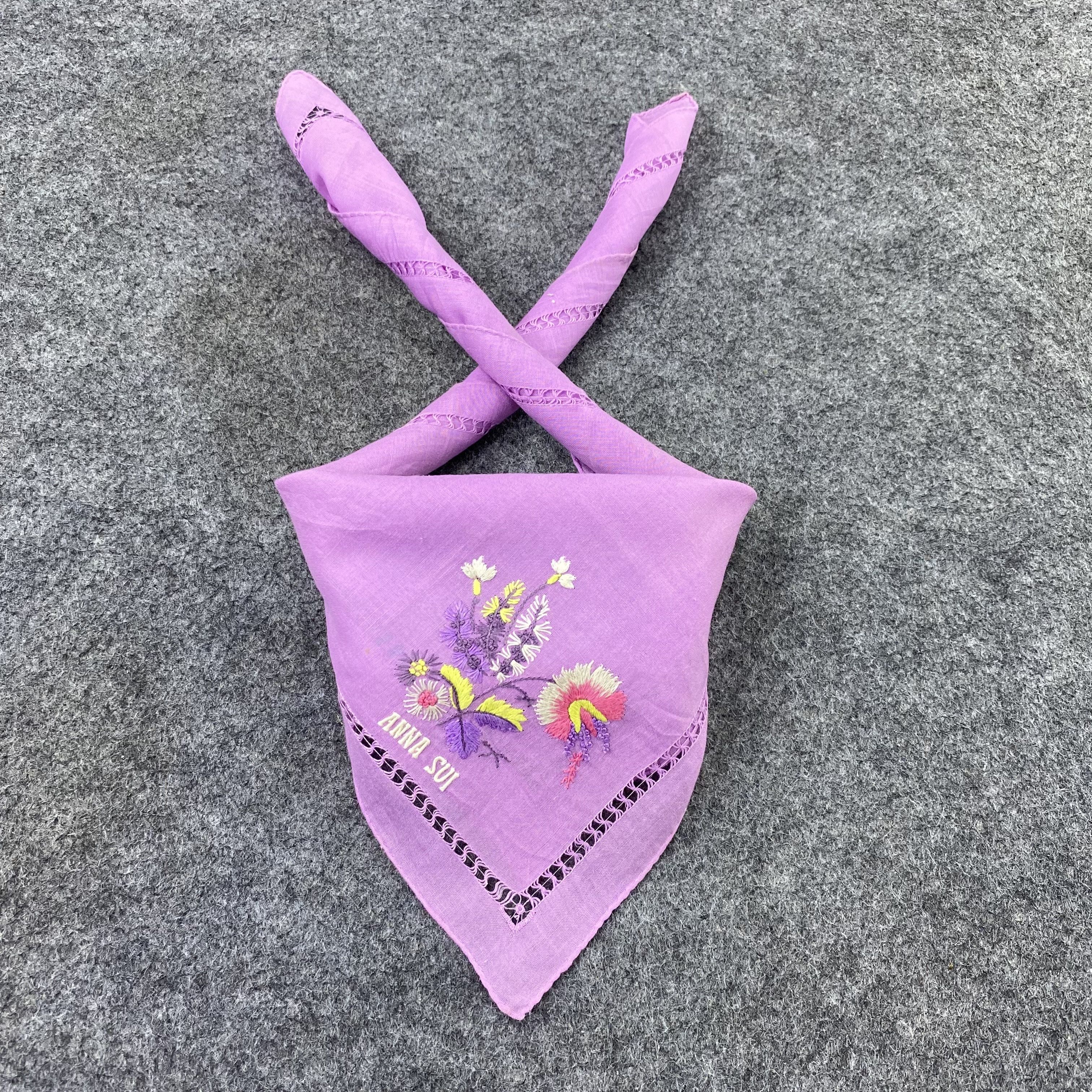 Anna Sui Anna Sui Handkerchief Neckerchief Bandana-B1563 Size ONE SIZE - 2 Thumbnail