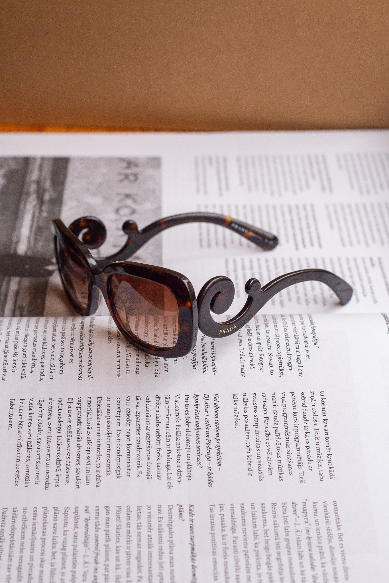 Prada Prada SPR 27N "Minimal Baroque" Archive Sunglasses Size ONE SIZE - 3 Thumbnail