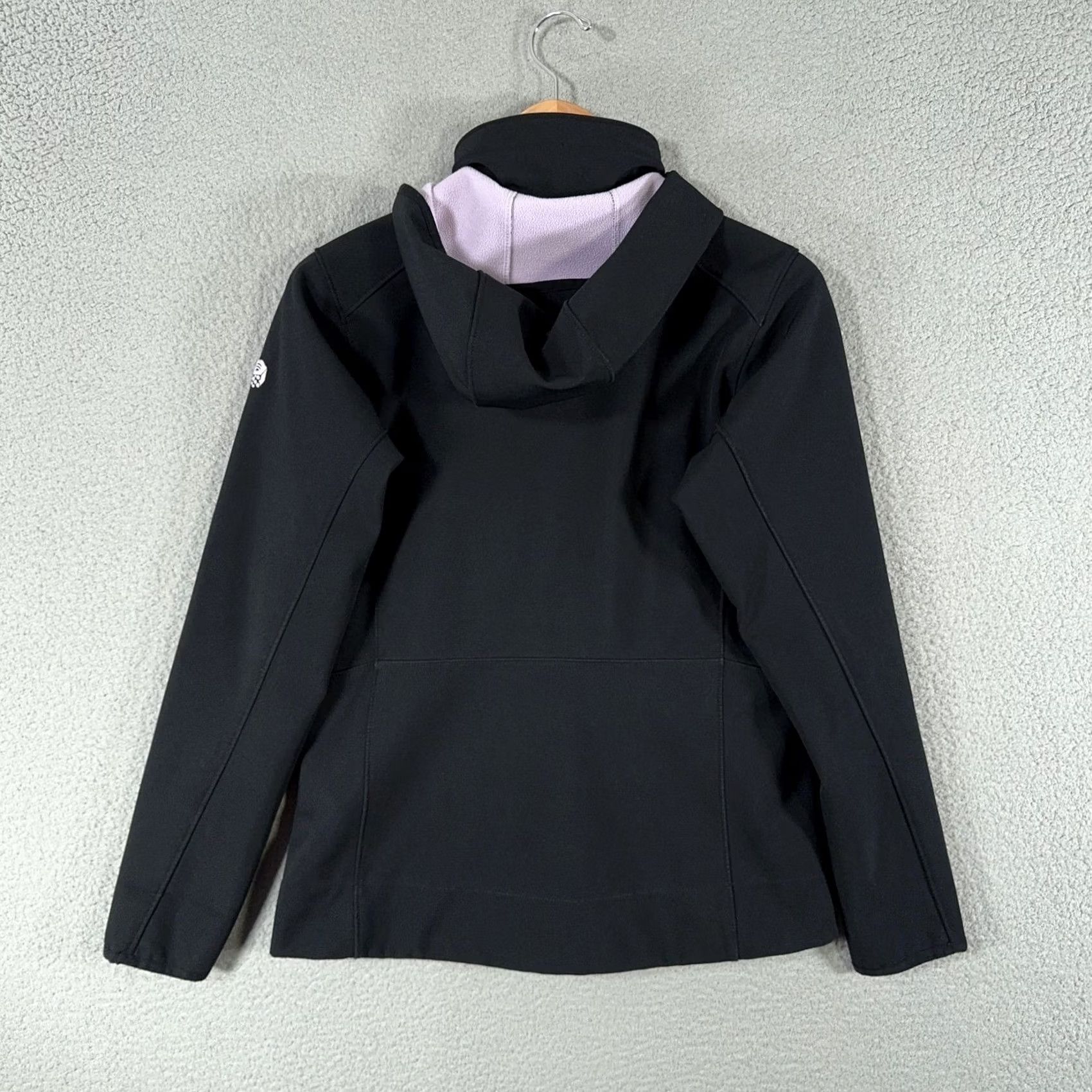 Mountain Hardwear Mountain Hardwear Womens Small Black Hooded Softshell Jacket Lined Fleece Zip Pockets Windbreaker Outdoor B0oks Size S / US 4 / IT 40 - 4 Thumbnail