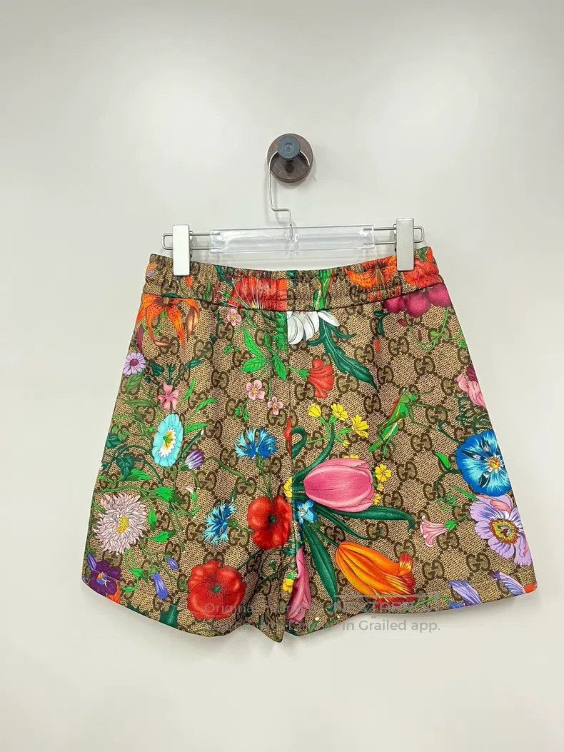 Gucci Gucci Flower GG old flower full logo shorts Size US 31 - 2 Thumbnail