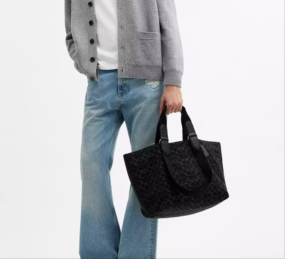 Coach Small Tour Tote Bag In Signature Denim CDC48 Size ONE SIZE - 8 Thumbnail