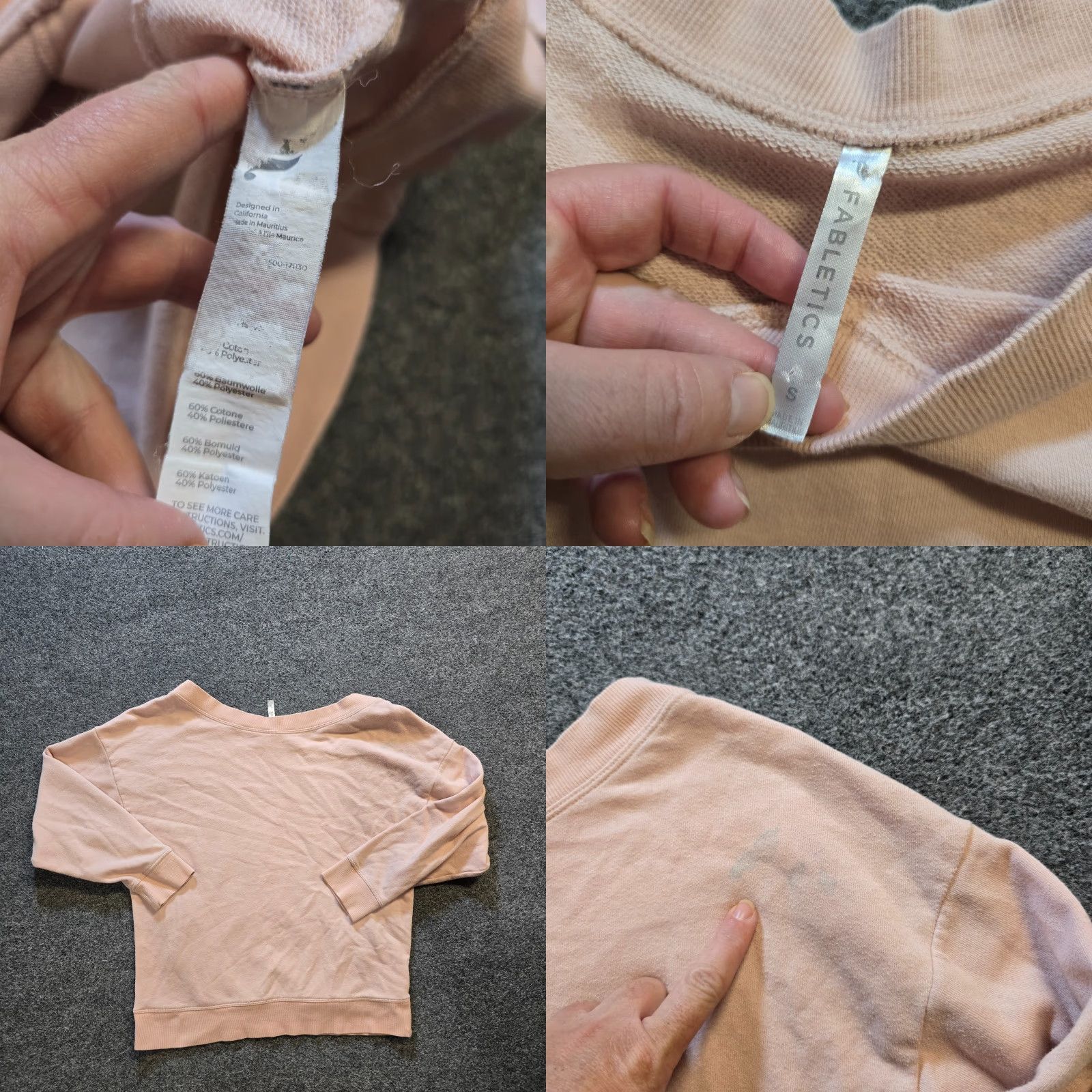 Fabletics Fabletics Sweatshirt Womens Small Pink Lightweight Pullover Casual Lounge Shirt Womens - Pink Lightweight Pullover Sweatshirt for Women Size S / US 4 / IT 40 - 8 Thumbnail
