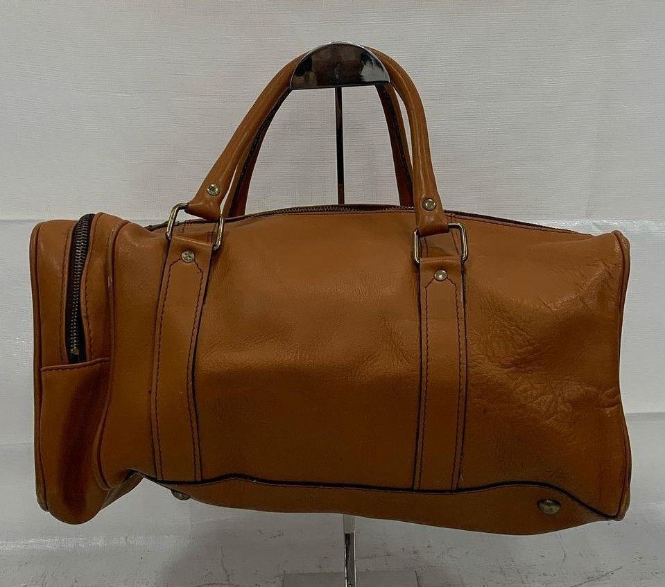 Other RARE 70s Condor British Tan Leather Duffel - Carry-On Gem Size ONE SIZE - 2 Thumbnail