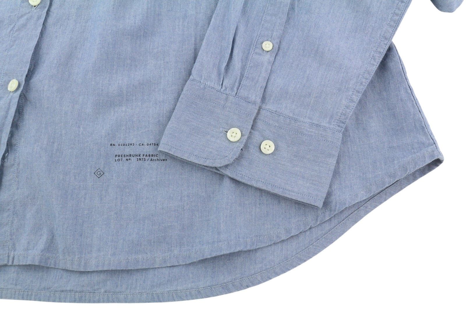 Gant RUGGER CHAMBRAY L Blue Belted Button-Down Shirt 84984 Size L / US 10 / IT 46 - 5 Thumbnail