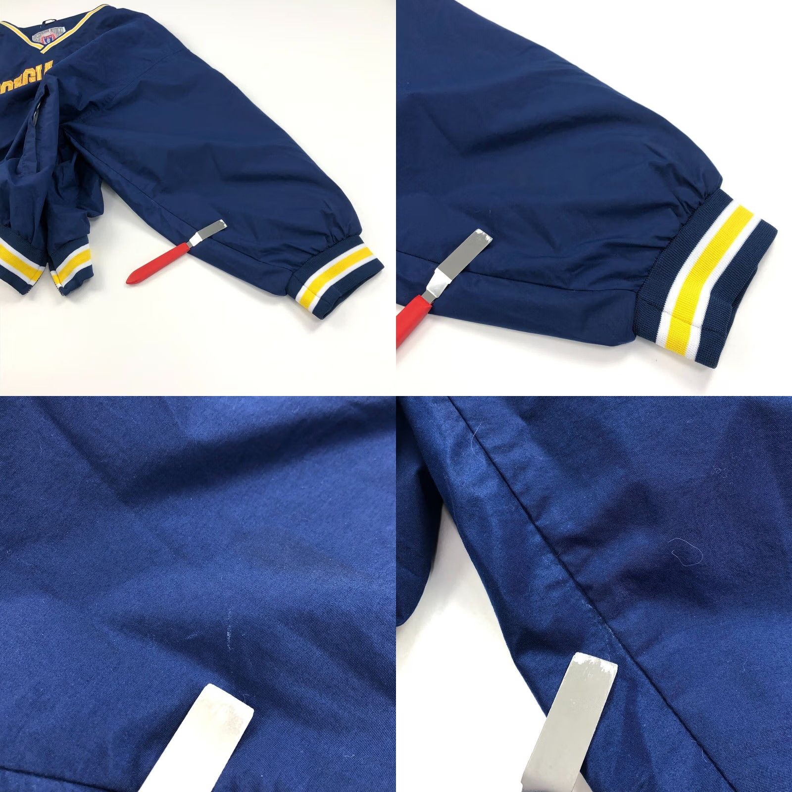 Vintage Georgia Tech Genuine Stuff Collegiate Blue V-Neck Nylon Lined Jacket XXL MINT Size US XXL / EU 58 / 5 - 9 Thumbnail