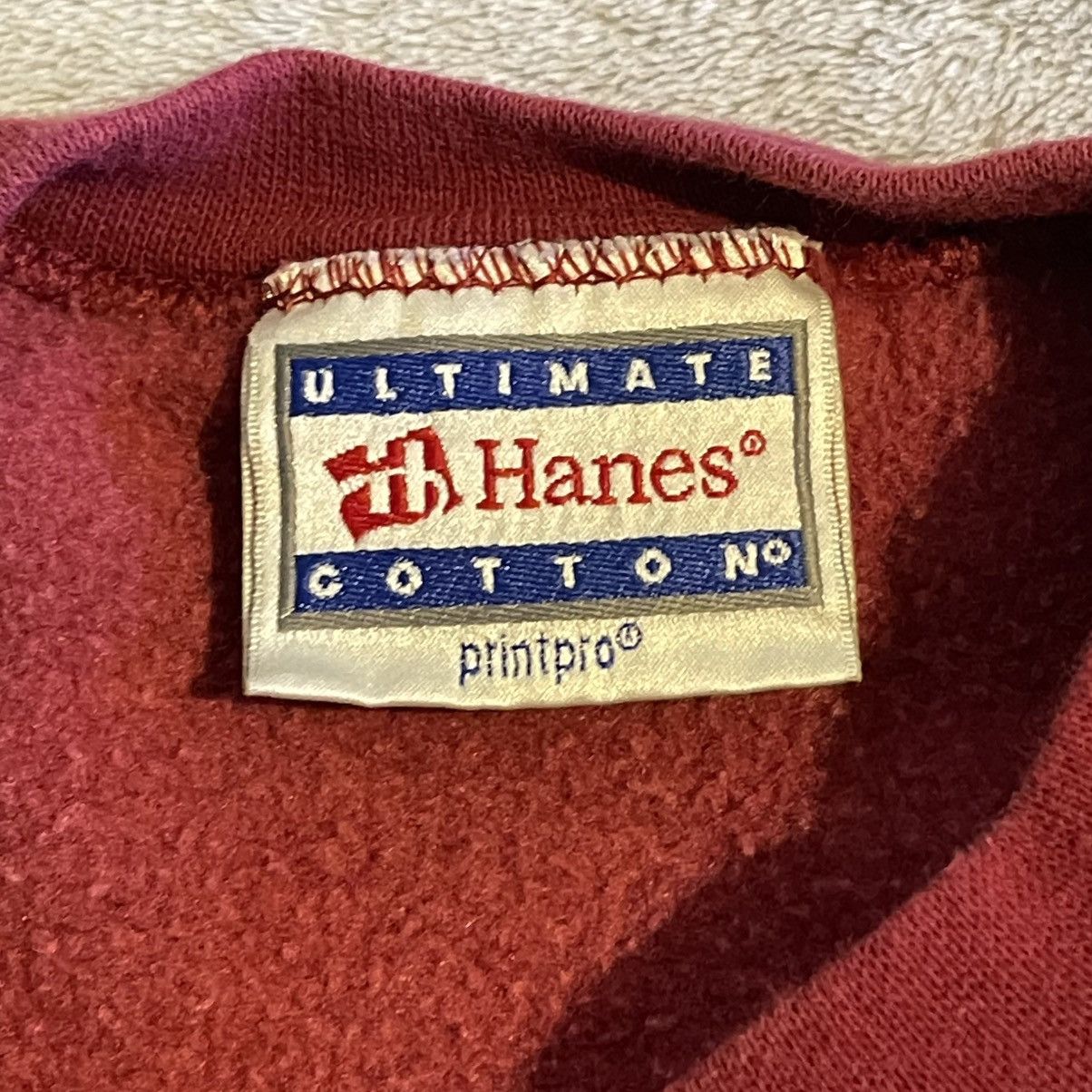 Hanes Vintage 90s Hanes UPS Sweatshirt Mens Medium Maroon Red Size US M / EU 48-50 / 2 - 3 Thumbnail