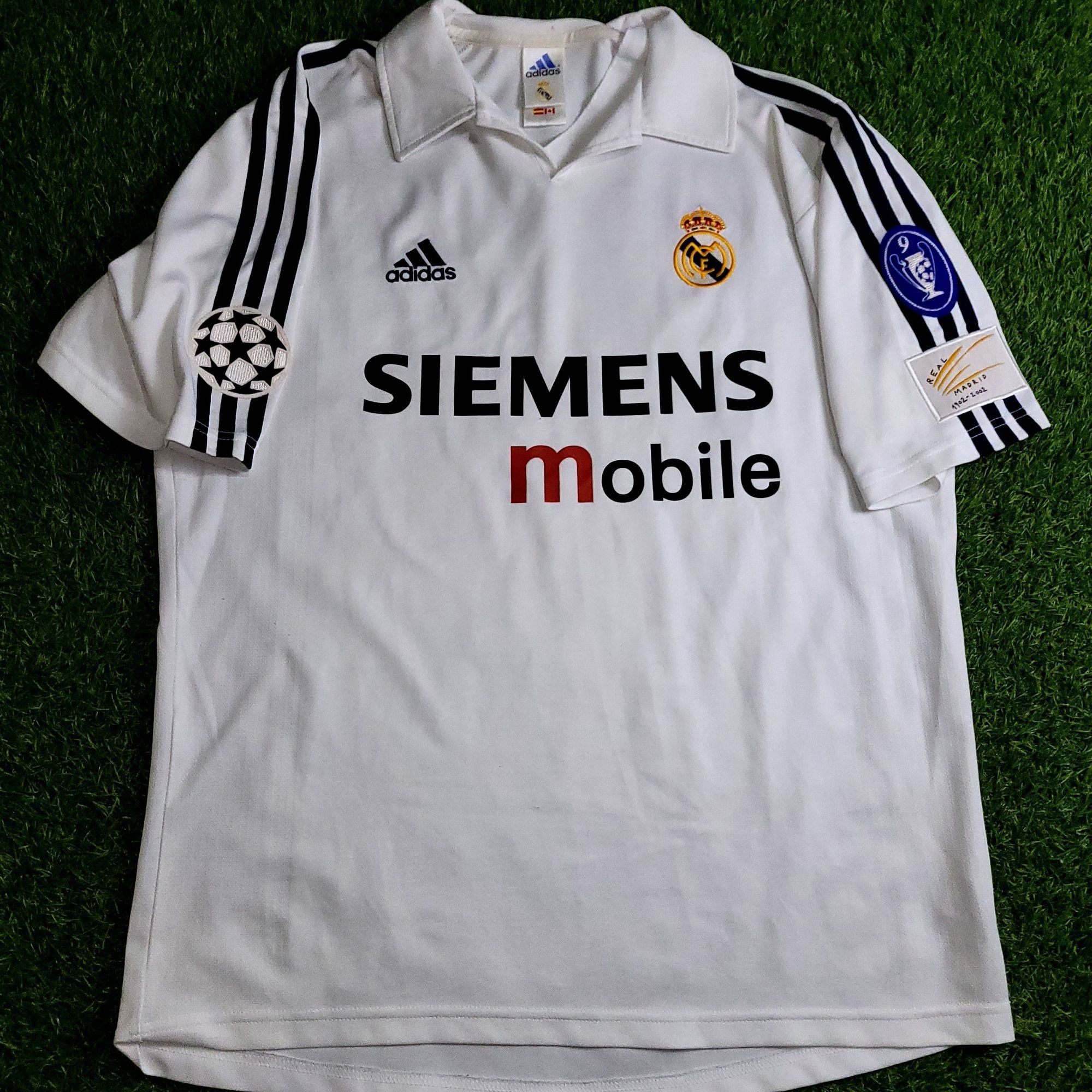 Adidas Ronaldo Real Madrid CENTENARY 2002 2003 Soccer Jersey M Size US M / EU 48-50 / 2 - 2 Thumbnail