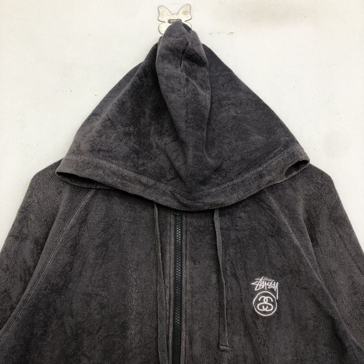 Stussy STUSSY SMALL LOGO HOODIE ZIPPER SWEATER Size US M / EU 48-50 / 2 - 2 Thumbnail