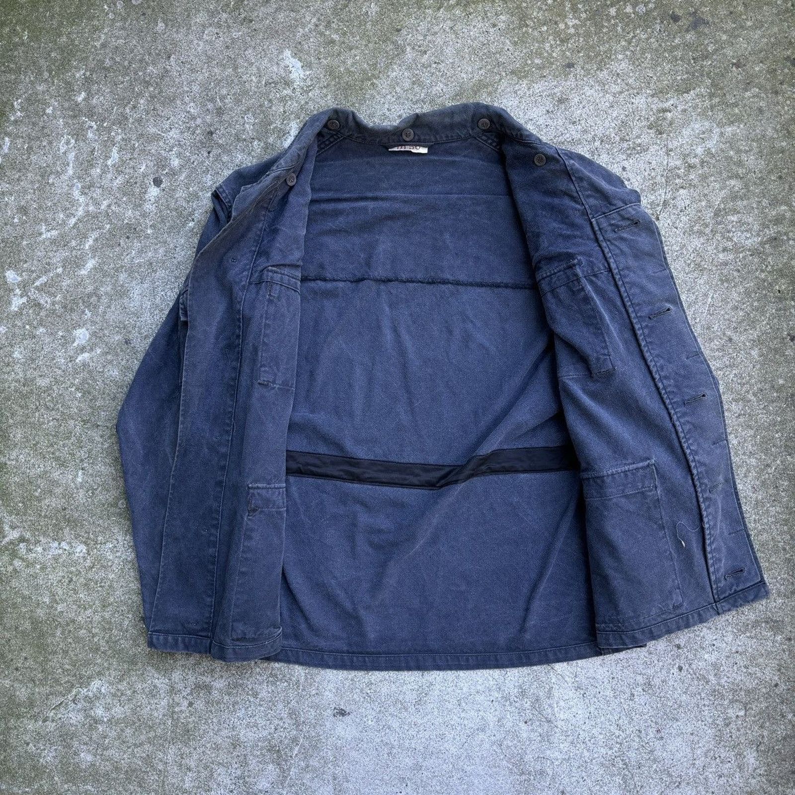 Vintage Faded Stencil Cargo Work Jacket ERD Grunge Chrome Balenci Size US L / EU 52-54 / 3 - 10 Thumbnail