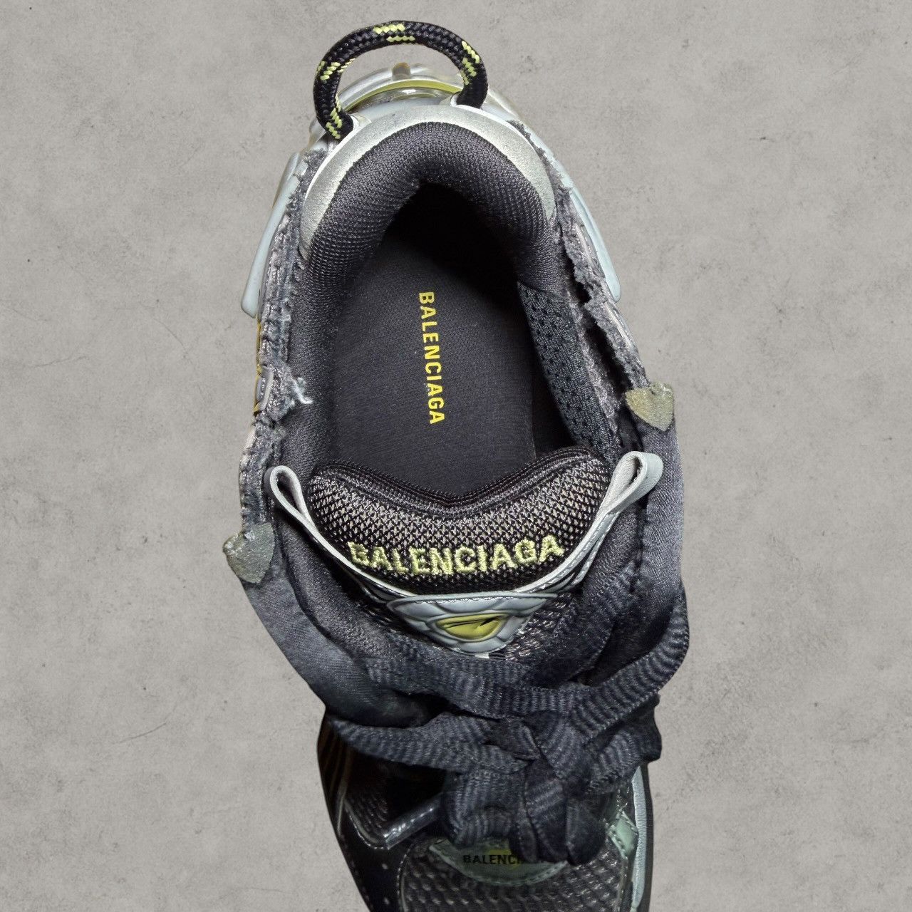 Balenciaga Balenciaga Lime Yellow Gray Runners Sneakers Sz 43 Size US 10 / EU 43 - 10 Thumbnail