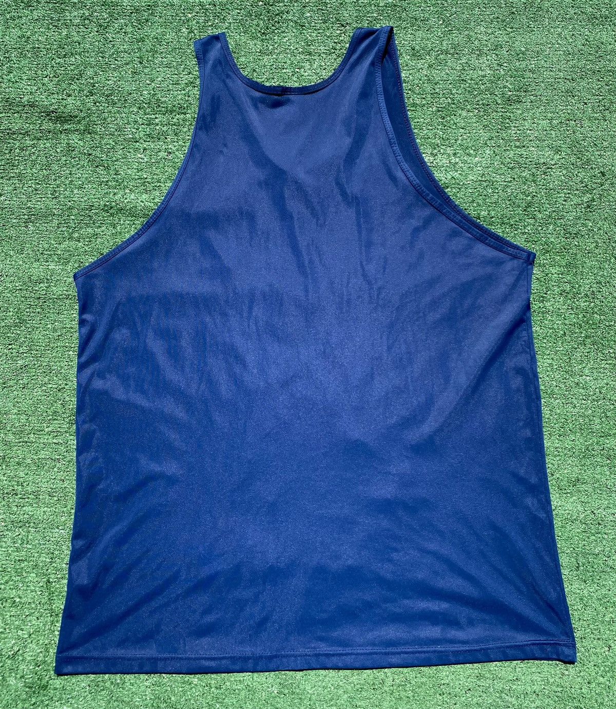Russell Athletic 90s Russell Athletic Blank Navy Nylon Tank Top Large Size US L / EU 52-54 / 3 - 8 Thumbnail