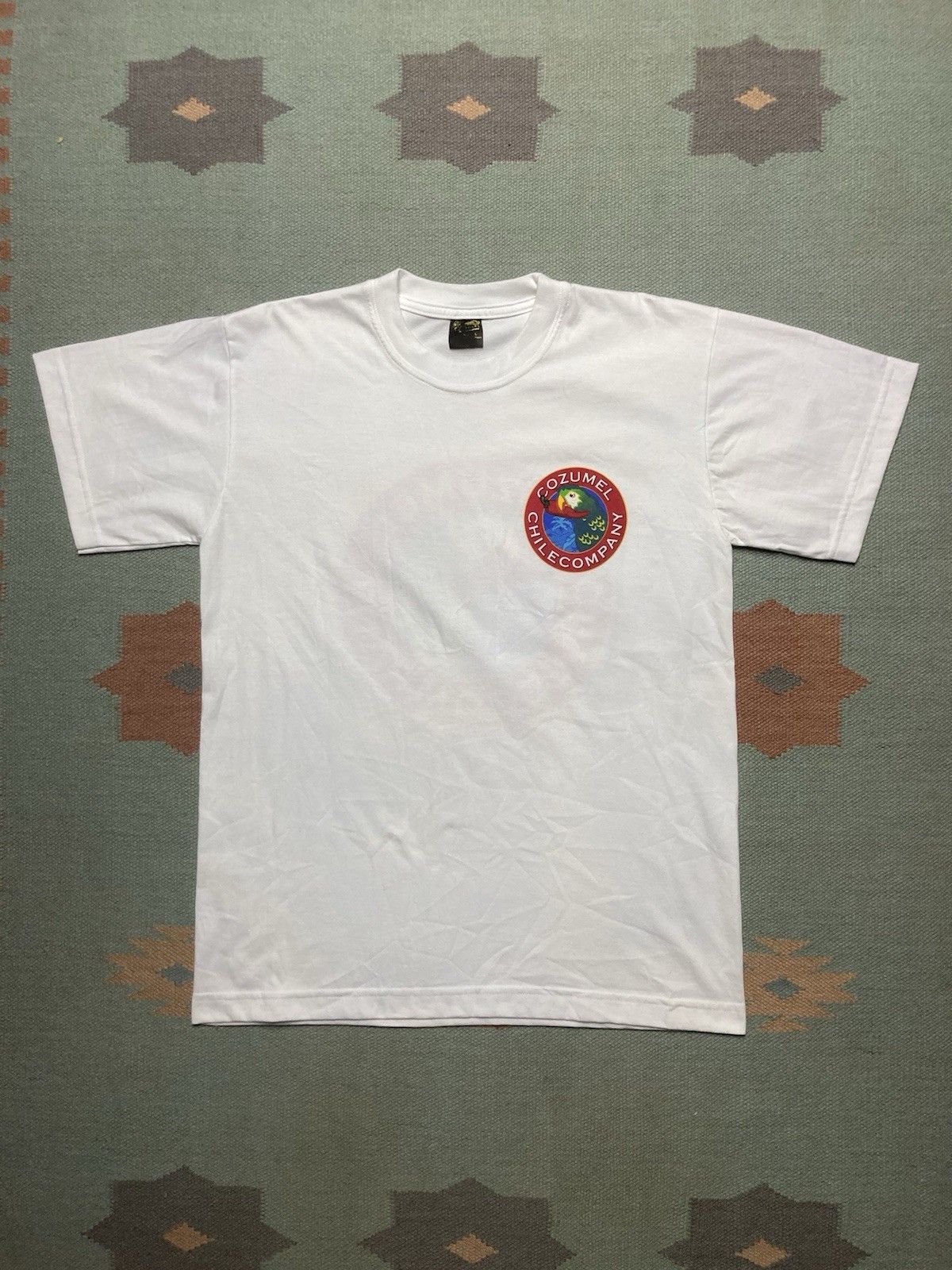 Vintage 90s t shirt Cozumel Chile Company pepper parrot Mexico large Size US L / EU 52-54 / 3 - 3 Thumbnail