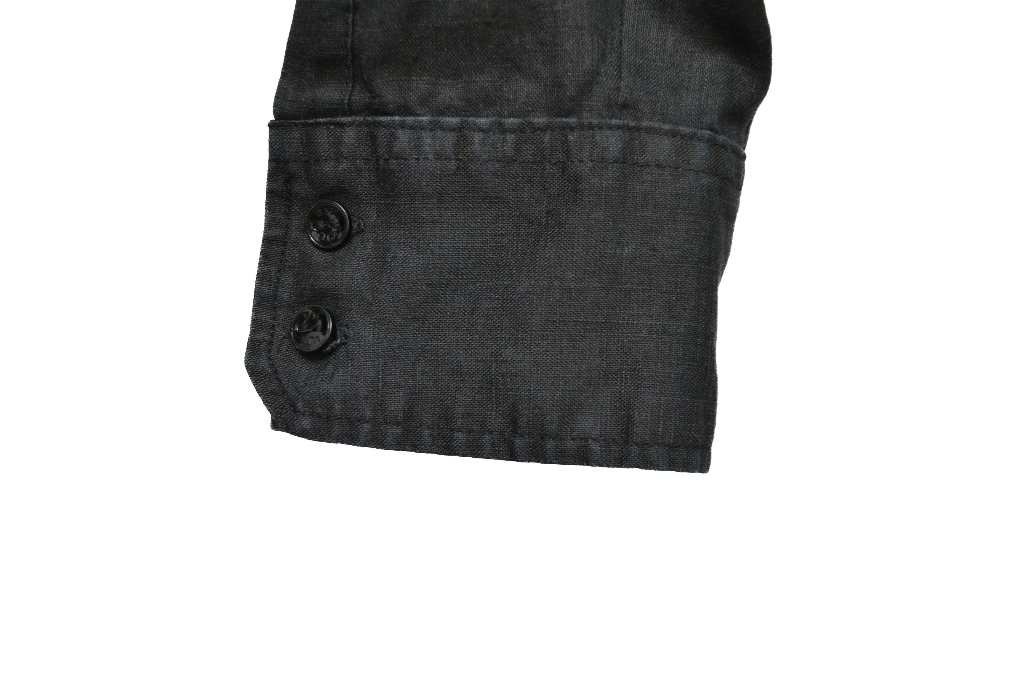 Versace Jeans Couture Versace Jeans Couture 100% Linen Black Shirt Size fit XL Size US XL / EU 56 / 4 - 5 Thumbnail