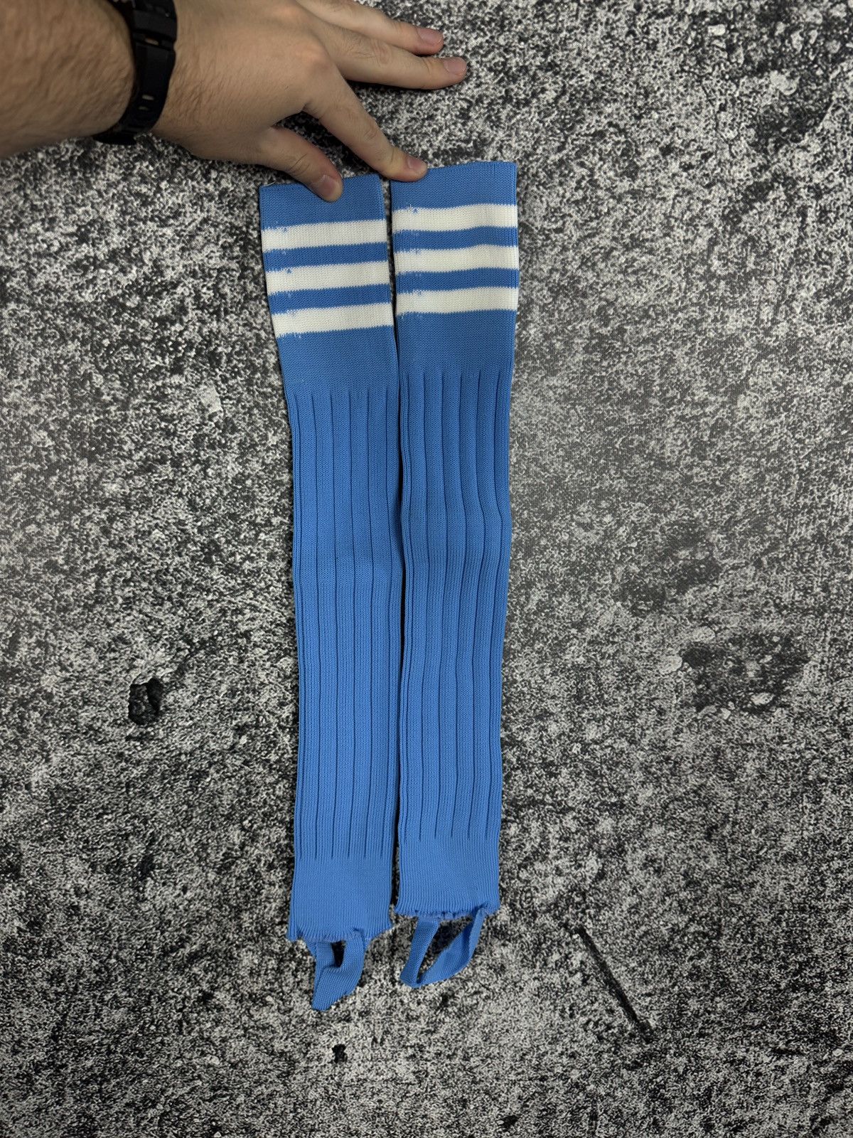 Adidas Vintage 90s Adidas Football Socks New Soccer Made in Germany Size ONE SIZE - 5 Thumbnail