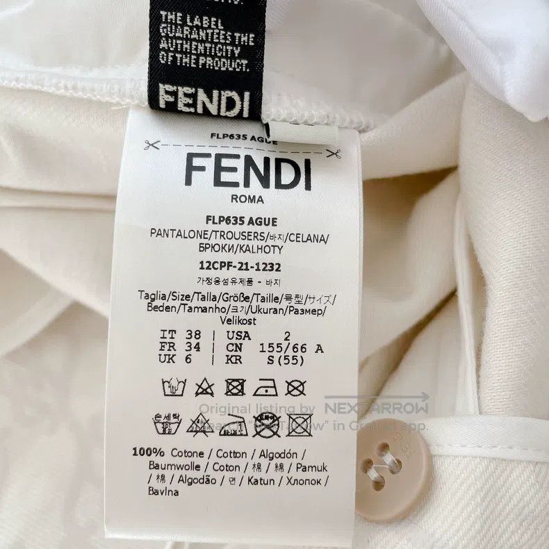 Fendi Fendi White Printed Shorts Size 25" / US 0 / IT 36 - 9 Thumbnail