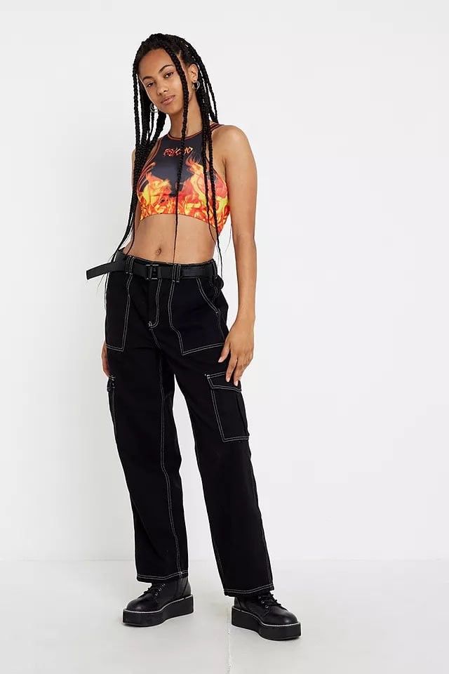 Jaded London Jaded London Design flame Racer Art tank top cropped Size M / US 6-8 / IT 42-44 - 1 Thumbnail