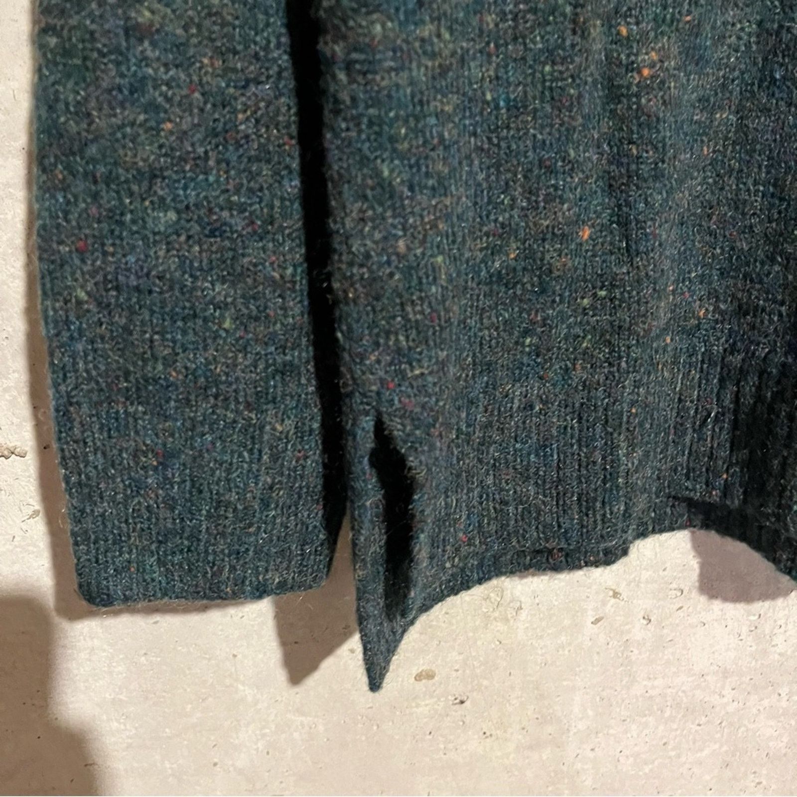 Other Well Worn Women's Mock Neck Nep Yarn Sweater, Green, Size M Size M / US 6-8 / IT 42-44 - 3 Thumbnail