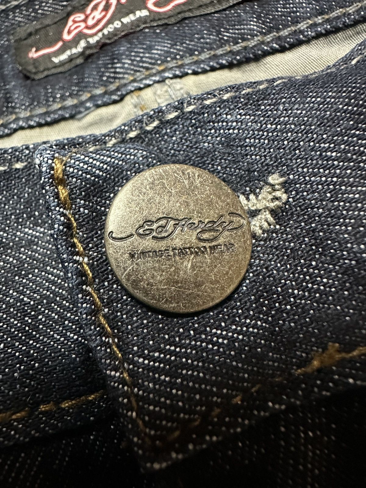 Ed Hardy Ed Hardy y2k Jeans Distressed Baggy Denim Washed Jeans 90s Size US 36 / EU 52 - 11 Thumbnail