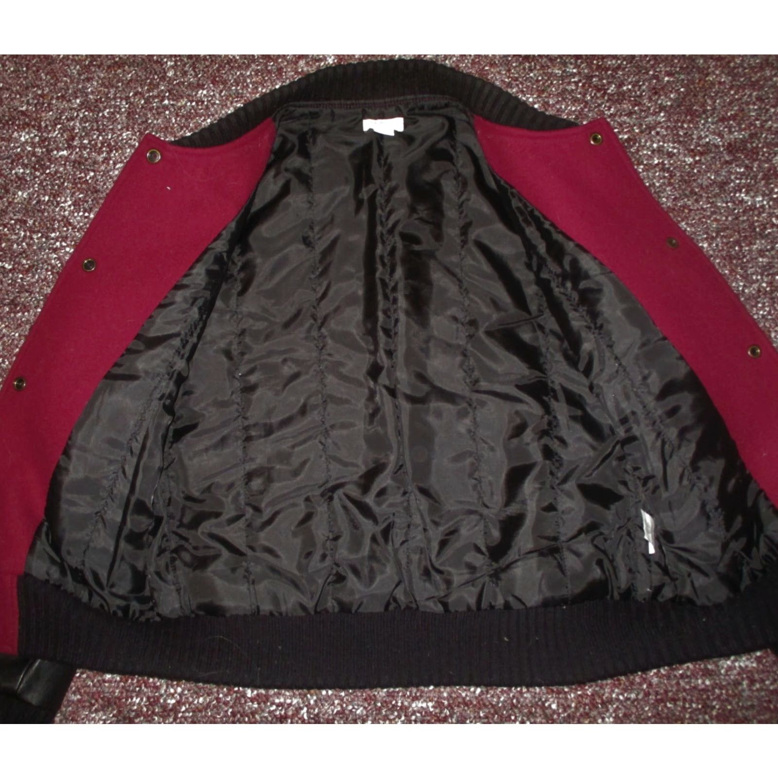 J.Crew J. CREW Maroon Black Full Zip Wool Jacket Women's XS Shirt Size XS / US 0-2 / IT 36-38 - 6 Thumbnail