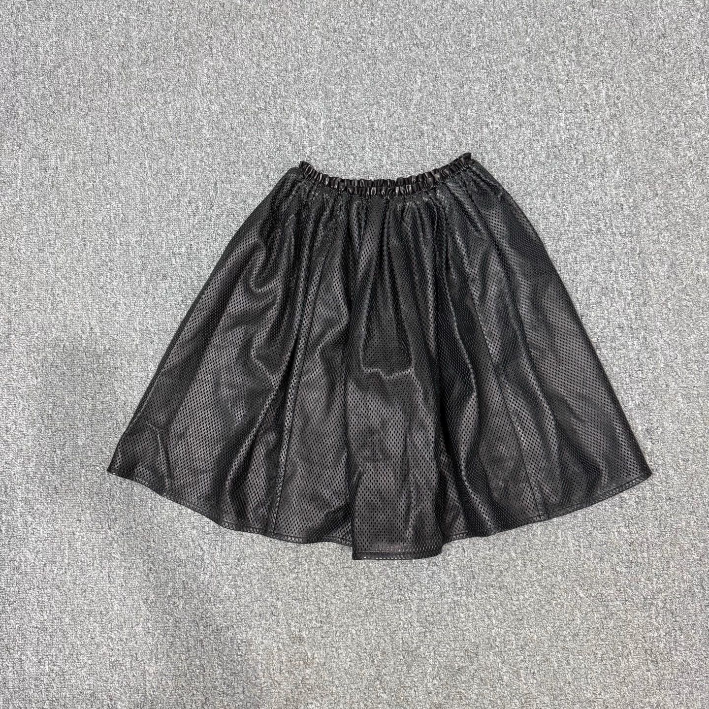 Miu Miu MIU MIU women's Black Leather Skirt 40 95 New Size 27" / US 4 / IT 40 - 1 Thumbnail
