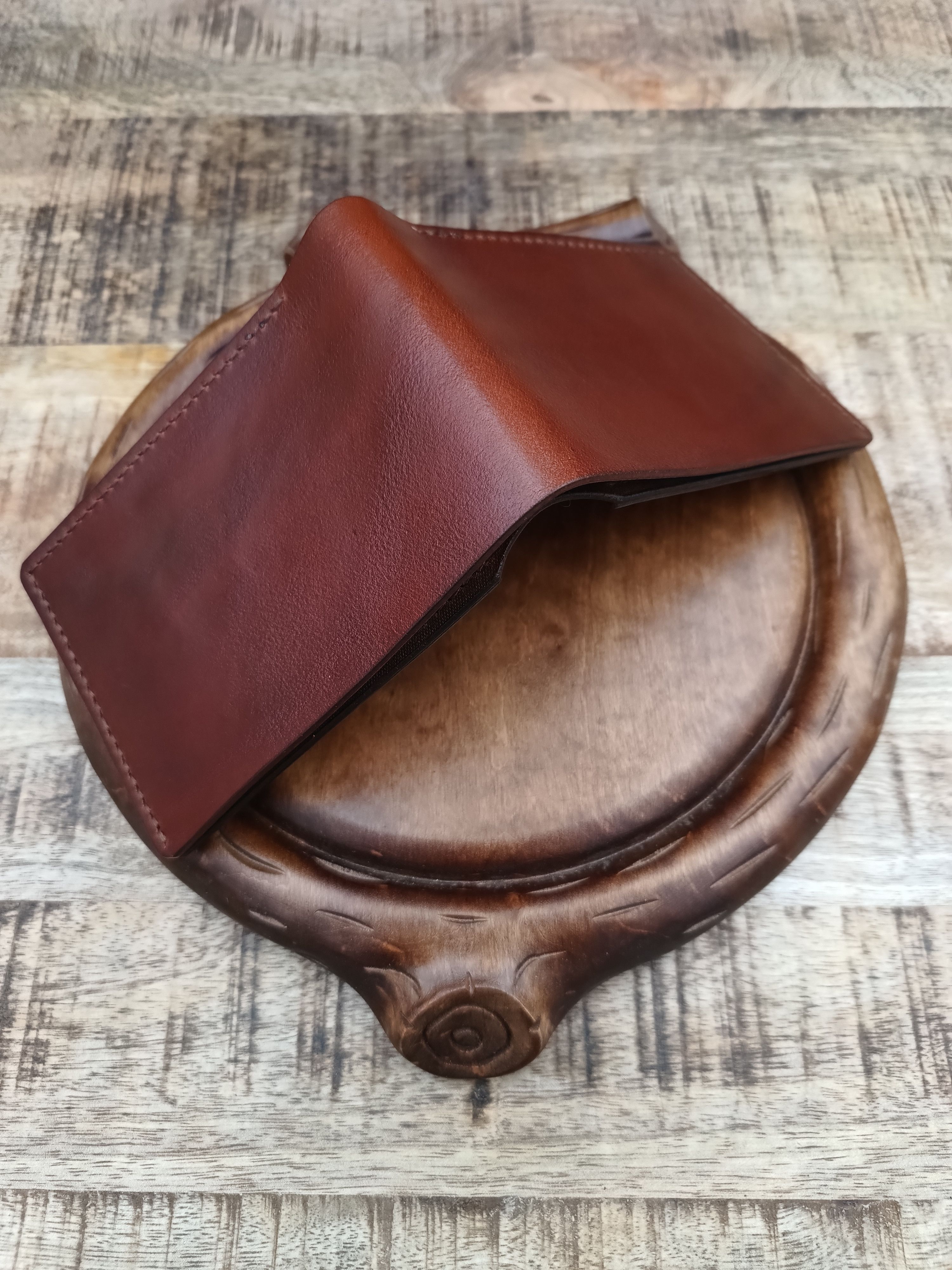Other Handmade top grain leather wallet cardholder Size ONE SIZE - 6 Thumbnail