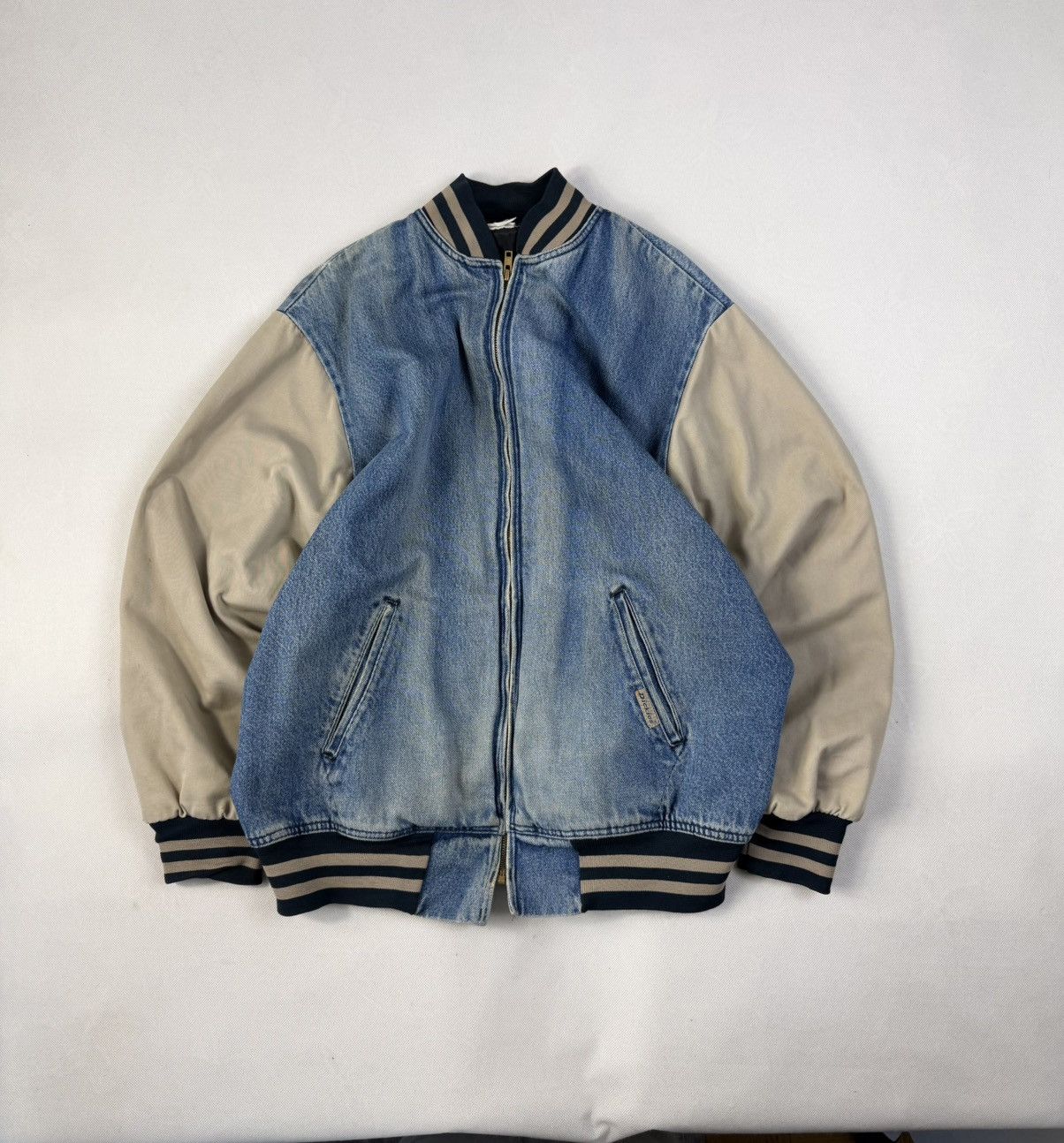 Dickies Varsity Jacket Dickies Vintage 90's Zipped Jeans Jacket Size US XL / EU 56 / 4 - 1 Thumbnail