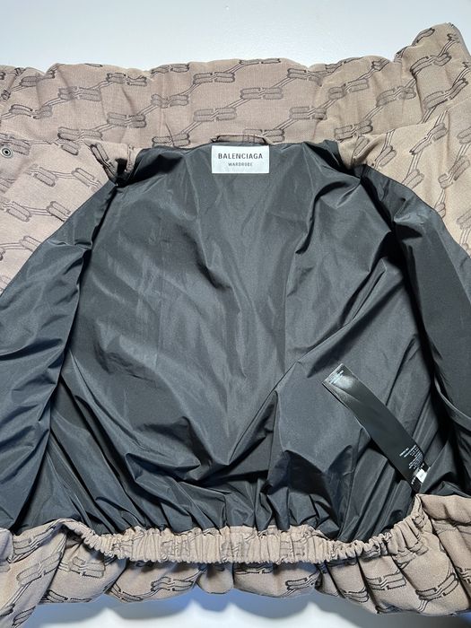 Balenciaga Bb Monogram Puffer Jacket