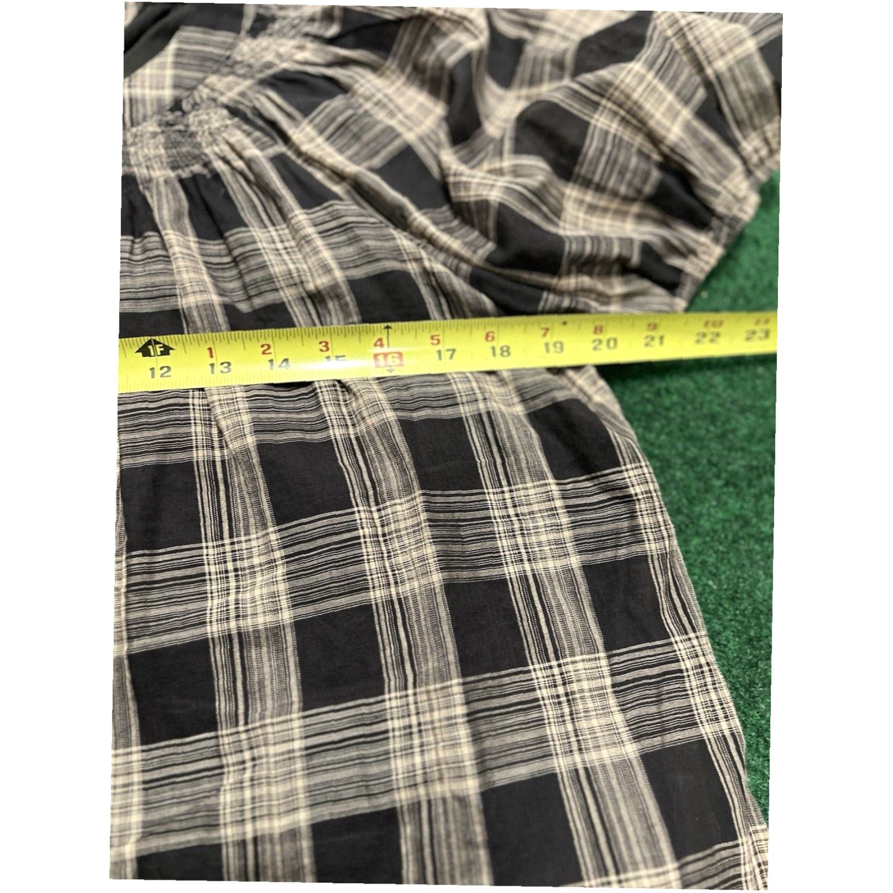 Vintage Lauren Conrad Womens Size Med Plaid Top Shirt Puff Sleeve Summer Size M / US 6-8 / IT 42-44 - 5 Thumbnail