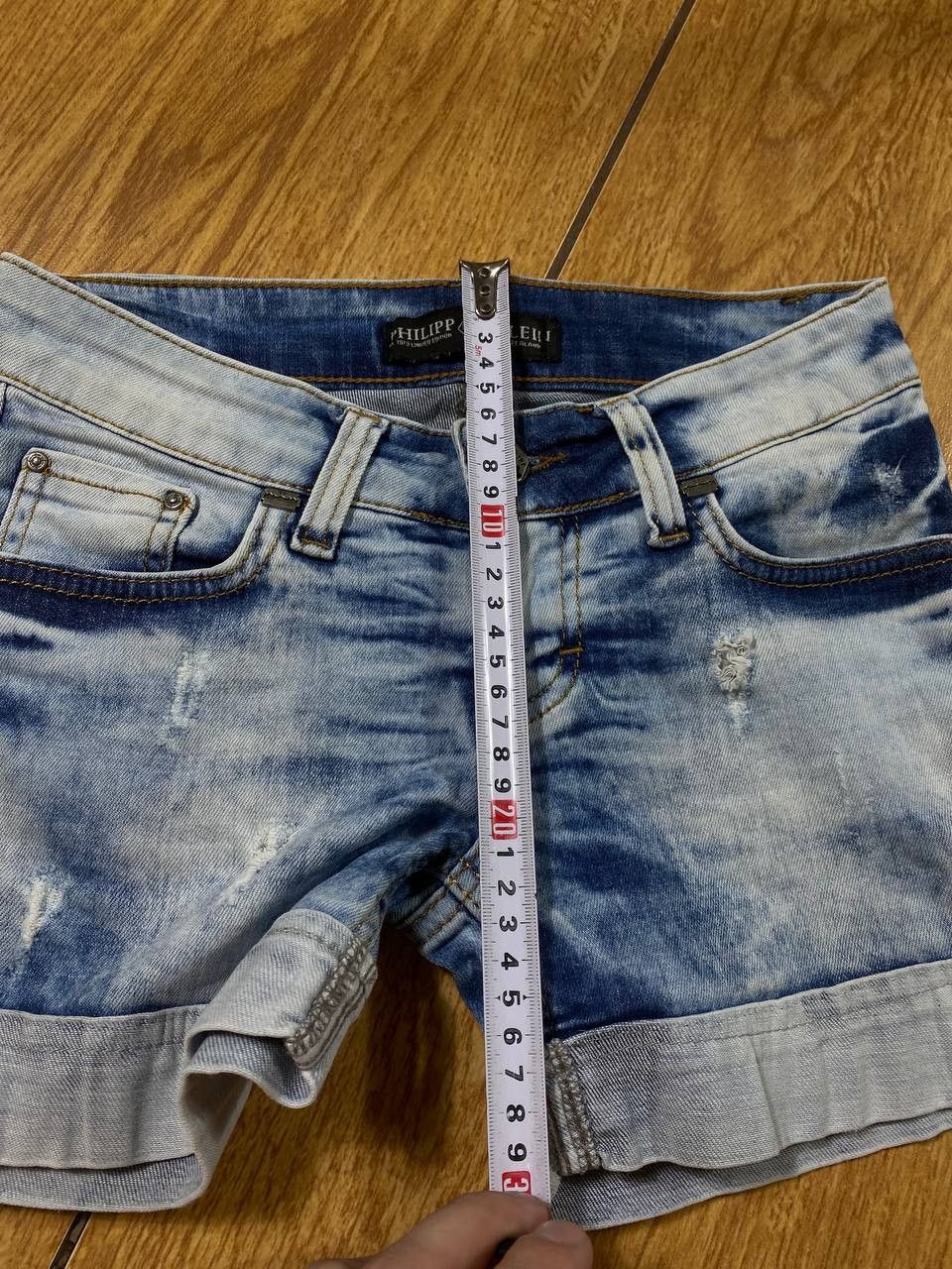 Philipp Plein Philipp Plein Skull Logo Denim Shorts Size US 26 / EU 42 - 6 Thumbnail