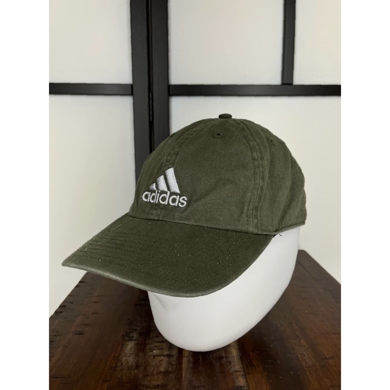 Adidas Adidas Hat Adult One Size Green White 100% Cotton Climalite Twill Cap Size ONE SIZE - 4 Thumbnail