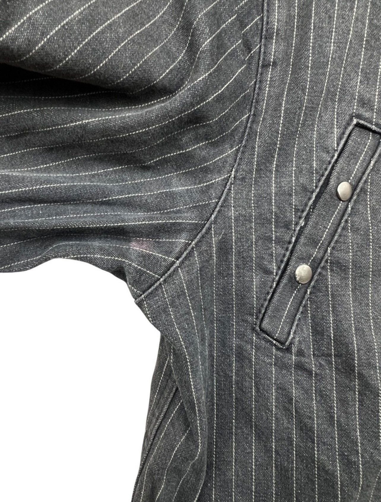 Takeo Kikuchi Takeo Kikuchi Sunfaded Bomber Denim Jacket Size US L / EU 52-54 / 3 - 9 Thumbnail