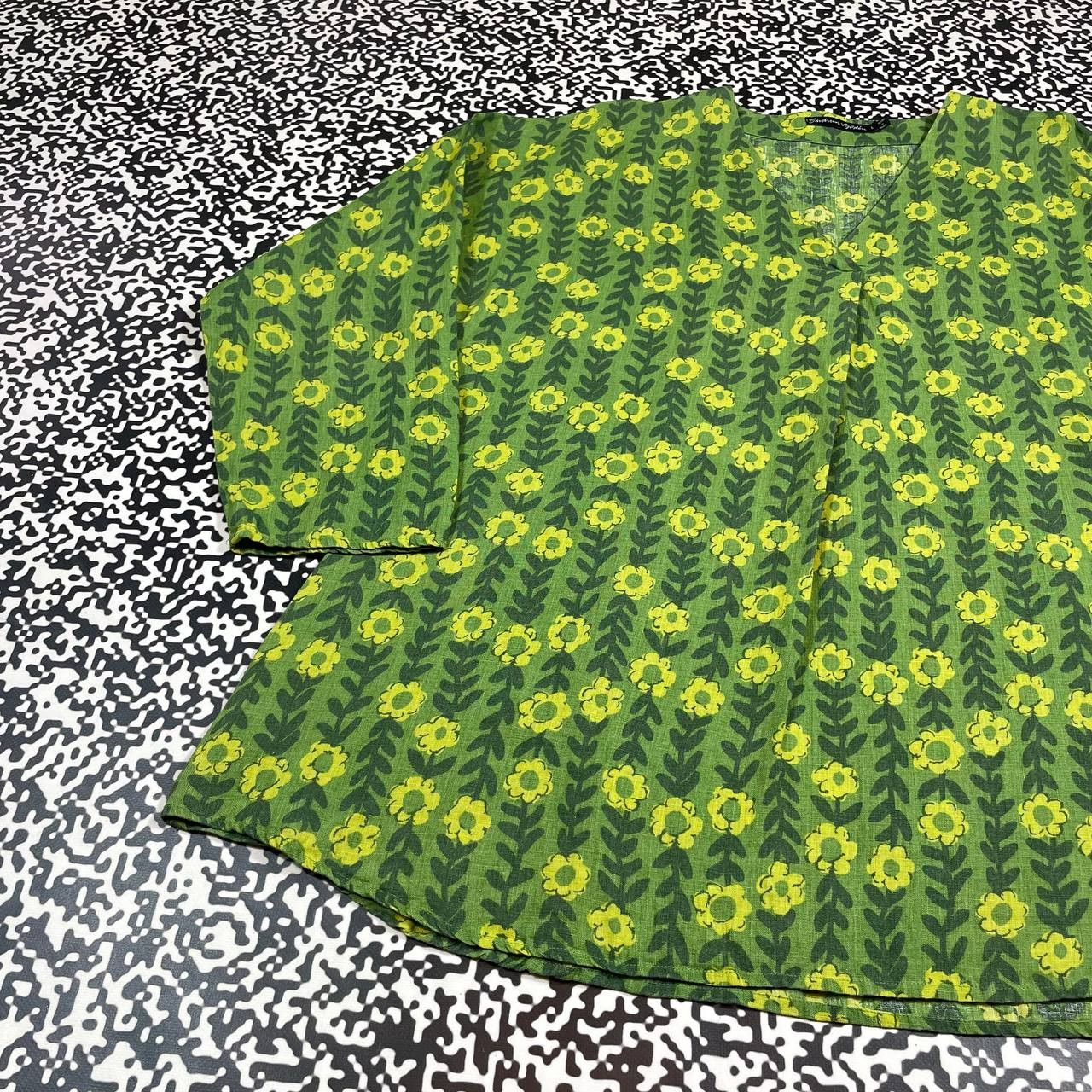 Gudrun Sjoden Vintage Y2K Gudrun Sjoden Floral Flower Boxy Blouses Shirt Size L / US 10 / IT 46 - 8 Thumbnail