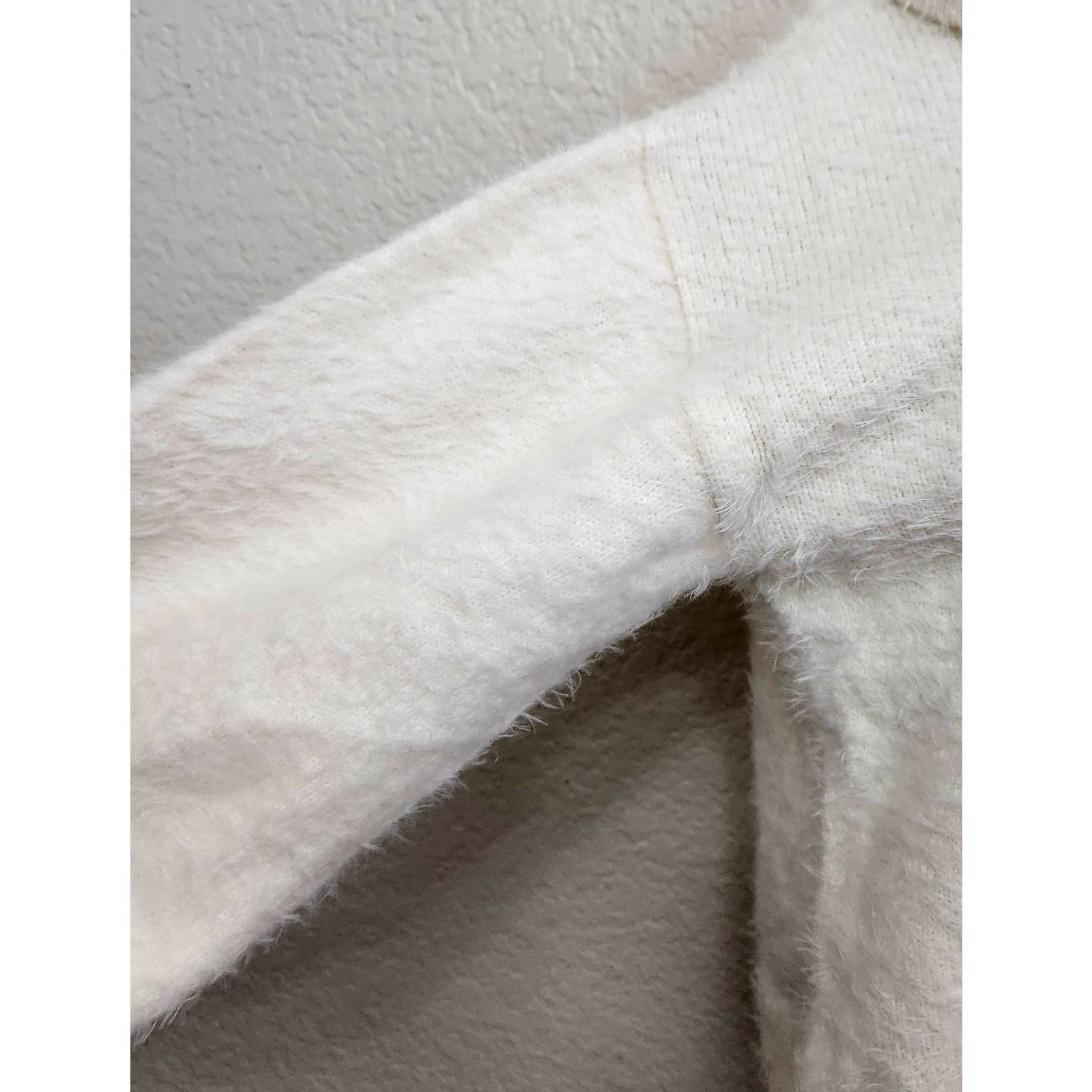 Other Earth Music & Ecology Cream Cowl Neck Cropped Sweater Large Size L / US 10 / IT 46 - 3 Thumbnail