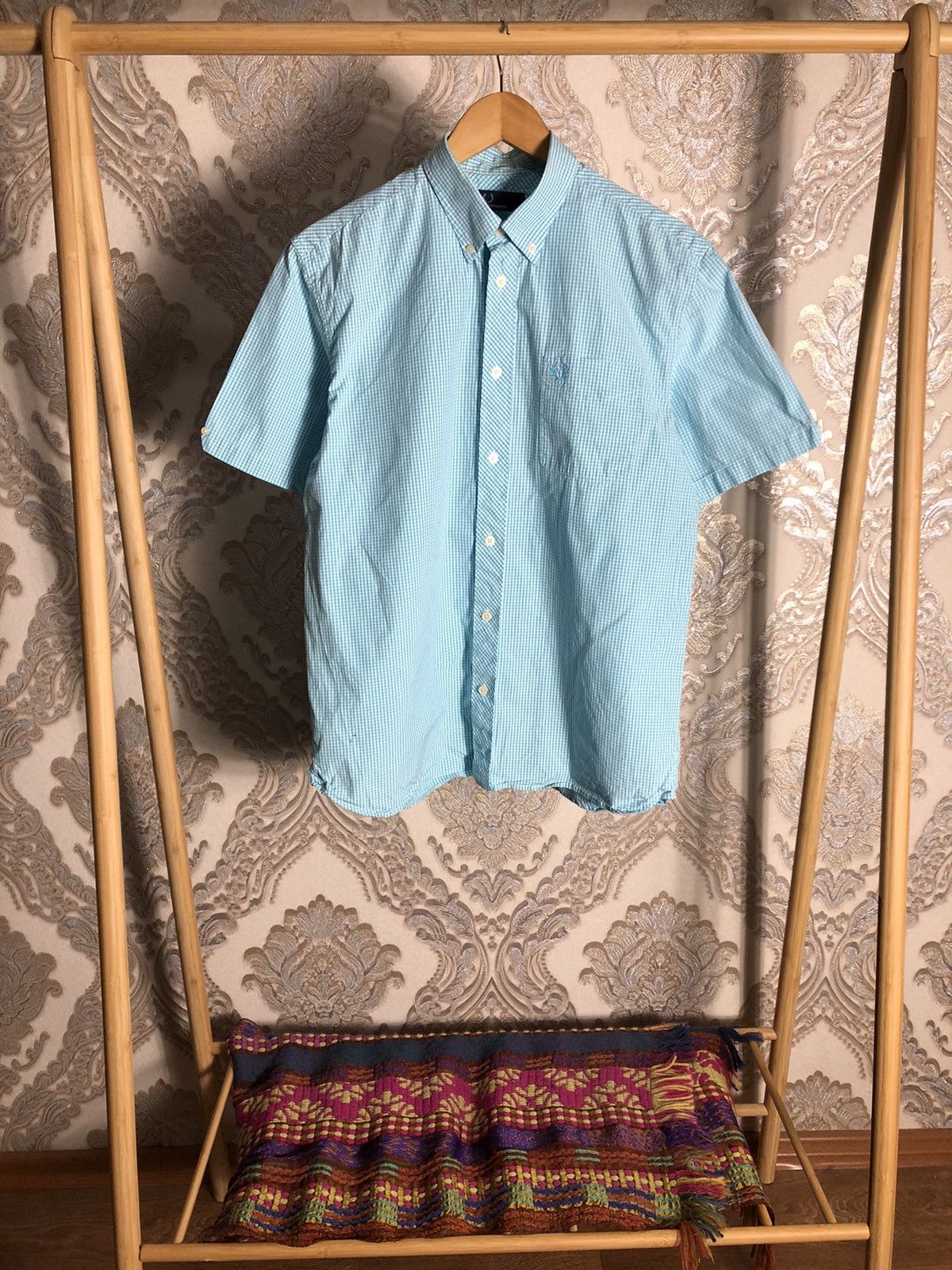 VINTAGE FRED PERRY CLASSIC DESIGNER CASUAL SHIRT DELUX Y2K