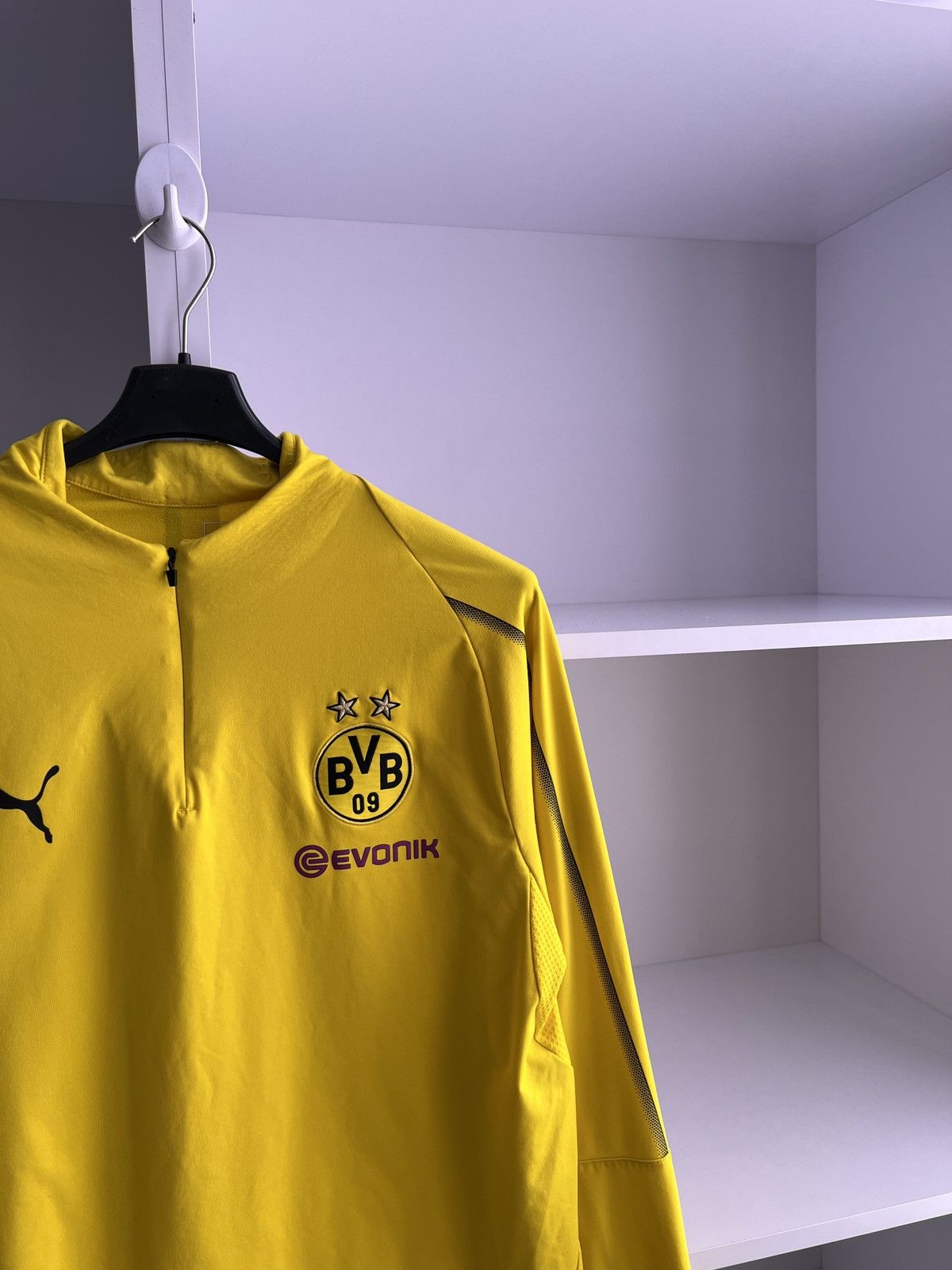Vintage Vintage Borussia Dortmund 1/4 zip sweatshirt Size US XL / EU 56 / 4 - 4 Thumbnail