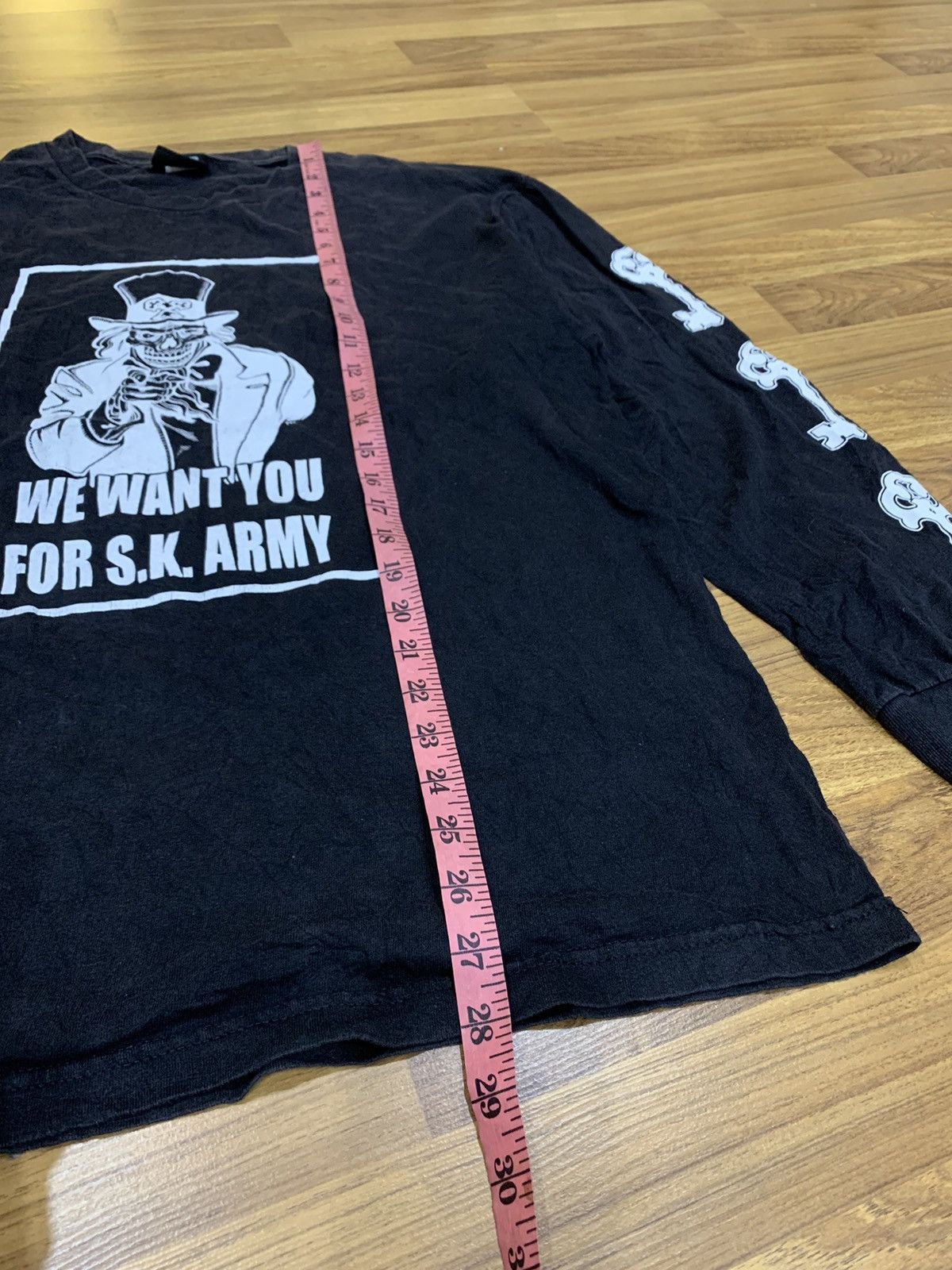 Band Tees × Vintage VINTAGE SK ARMY T SHIRT Size US L / EU 52-54 / 3 - 3 Thumbnail