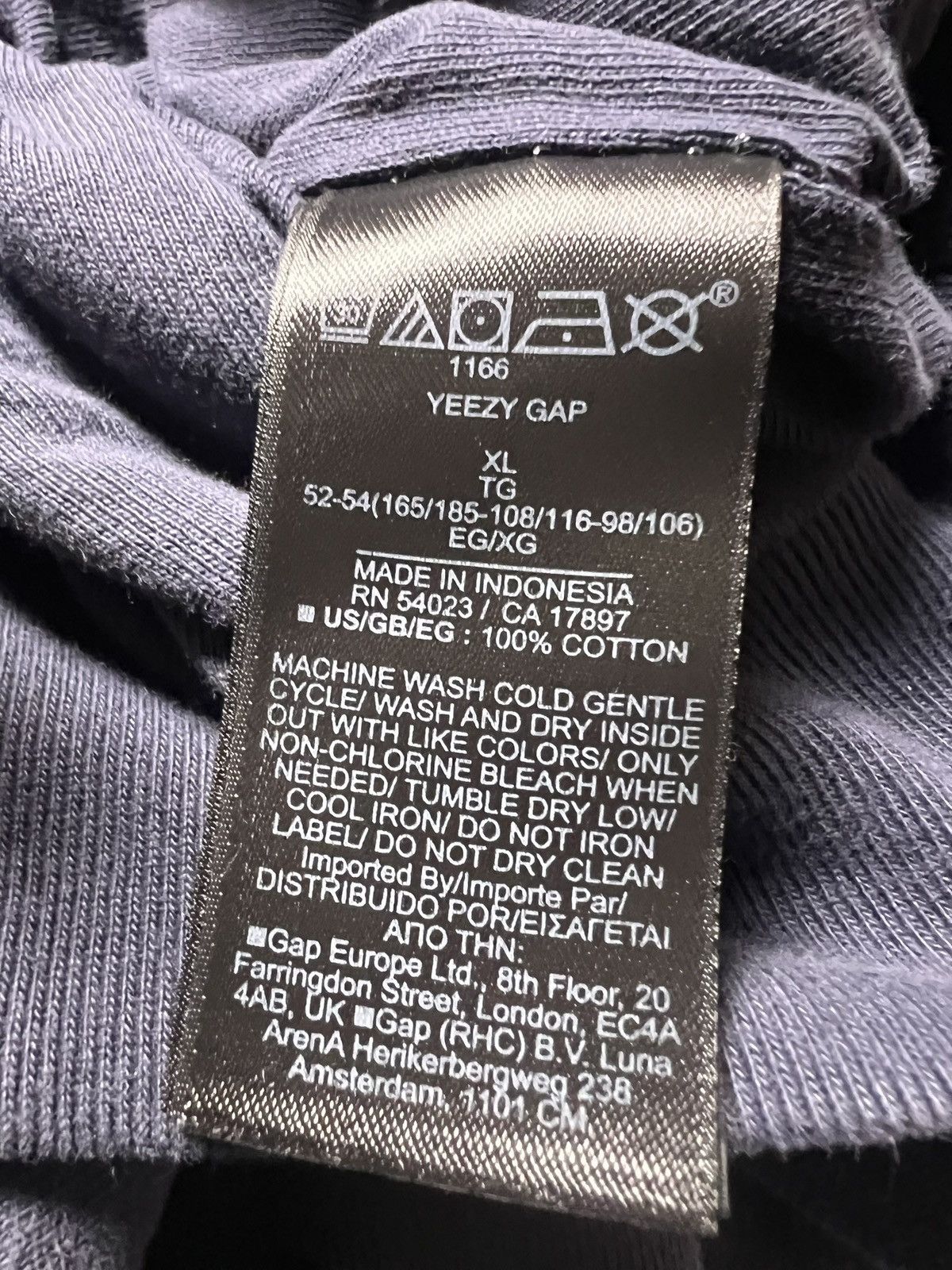 Yeezy Yeezy Gap Oversized Hoodie Navy Size US XL / EU 56 / 4 - 4 Thumbnail