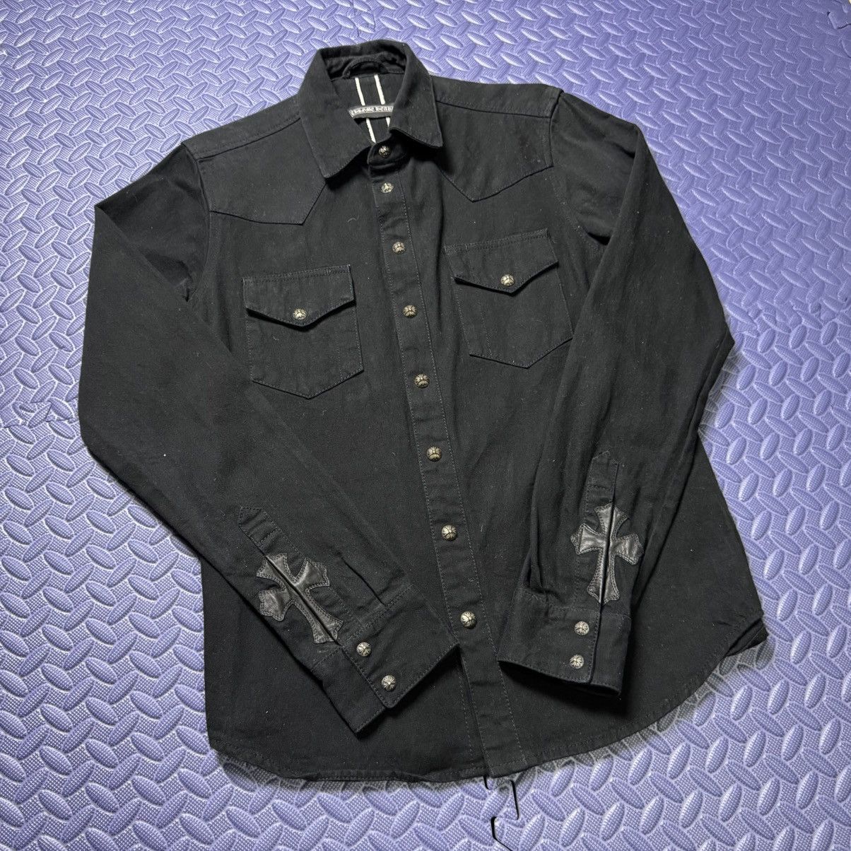 Chrome Hearts STEAL! WORK DOG DENIM TRUCKER SHIRT Size US S / EU 44-46 / 1 - 1 Thumbnail