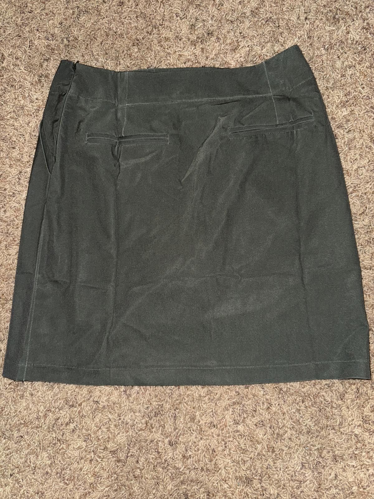 Nike Nike Golf Olive Abstract Art Branch Dri-Fit Skort Size 34" / US 12 / IT 48 - 4 Thumbnail