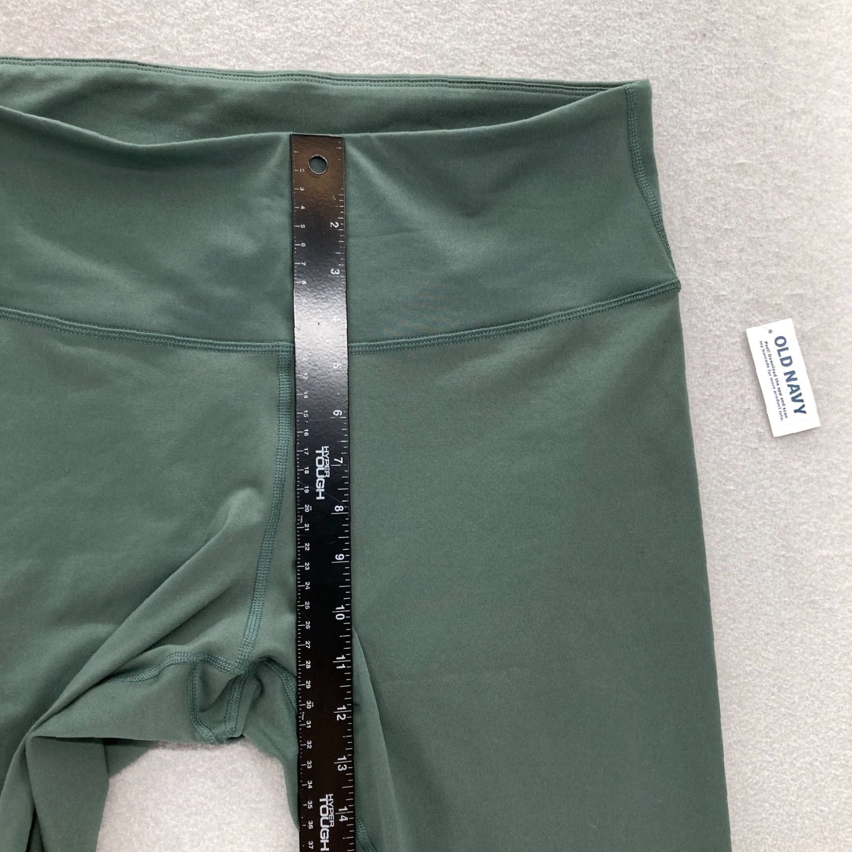 Old Navy Old Navy Active PowerPress Leggings Women's XL Green Cropped Go-Dry Gym Size 40" / US 18 - 6 Thumbnail