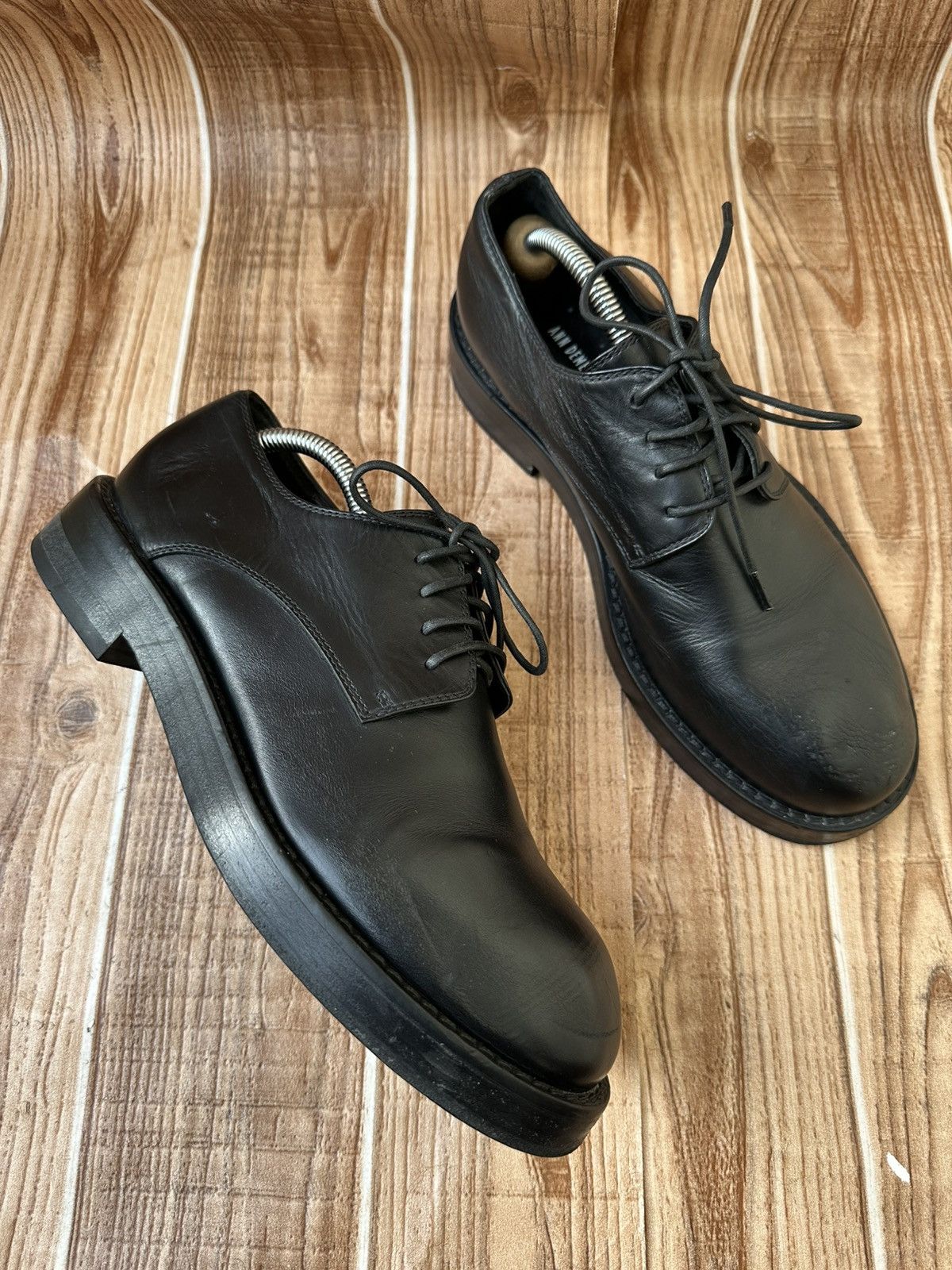 Ann Demeulemeester Ann Demeulemeester Black Derby Shoes Size US 7 / EU 40 - 1 Thumbnail