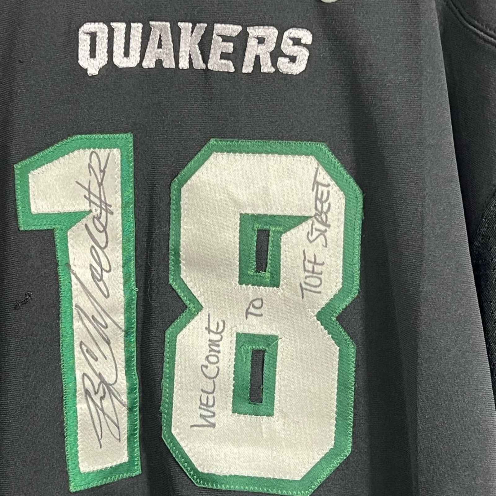 Nike GAME USED Pennsylvania Penn Quakers Football Jersey Signed Size US XL / EU 56 / 4 - 4 Thumbnail