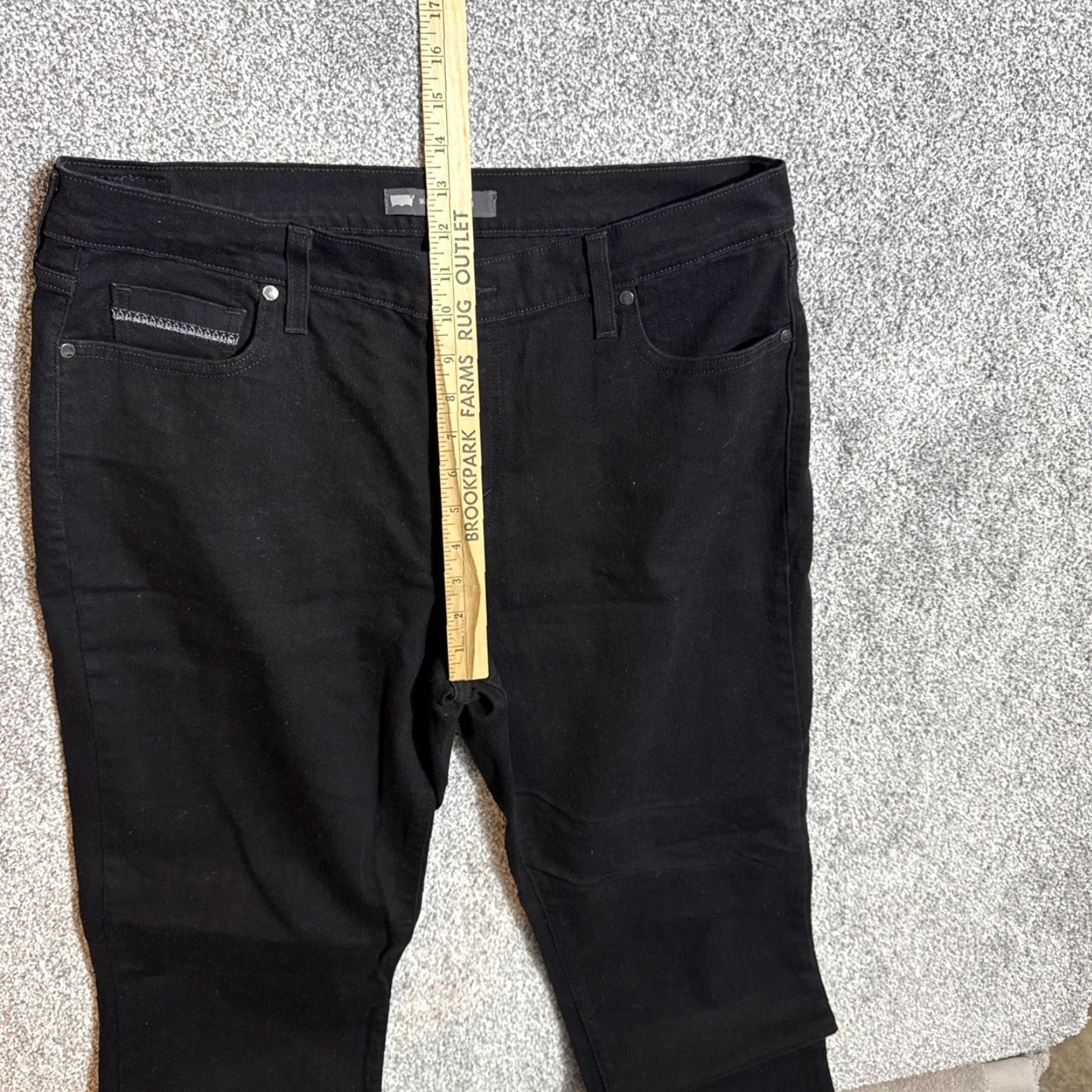 Levi's Levi's Jeans 505 Womens Size 16 Regular Straight Dark Wash 33x30 Streetwear Casual 77% Cotton 22% Polyester 1% Spandex Size 38" / US 16 / IT 52 - 4 Thumbnail